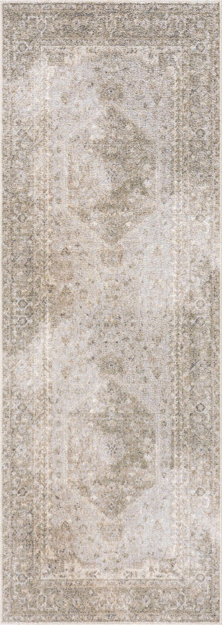 Silver, Gray and Brown Machine woven Traditional Machine washable area Rug - Image 15