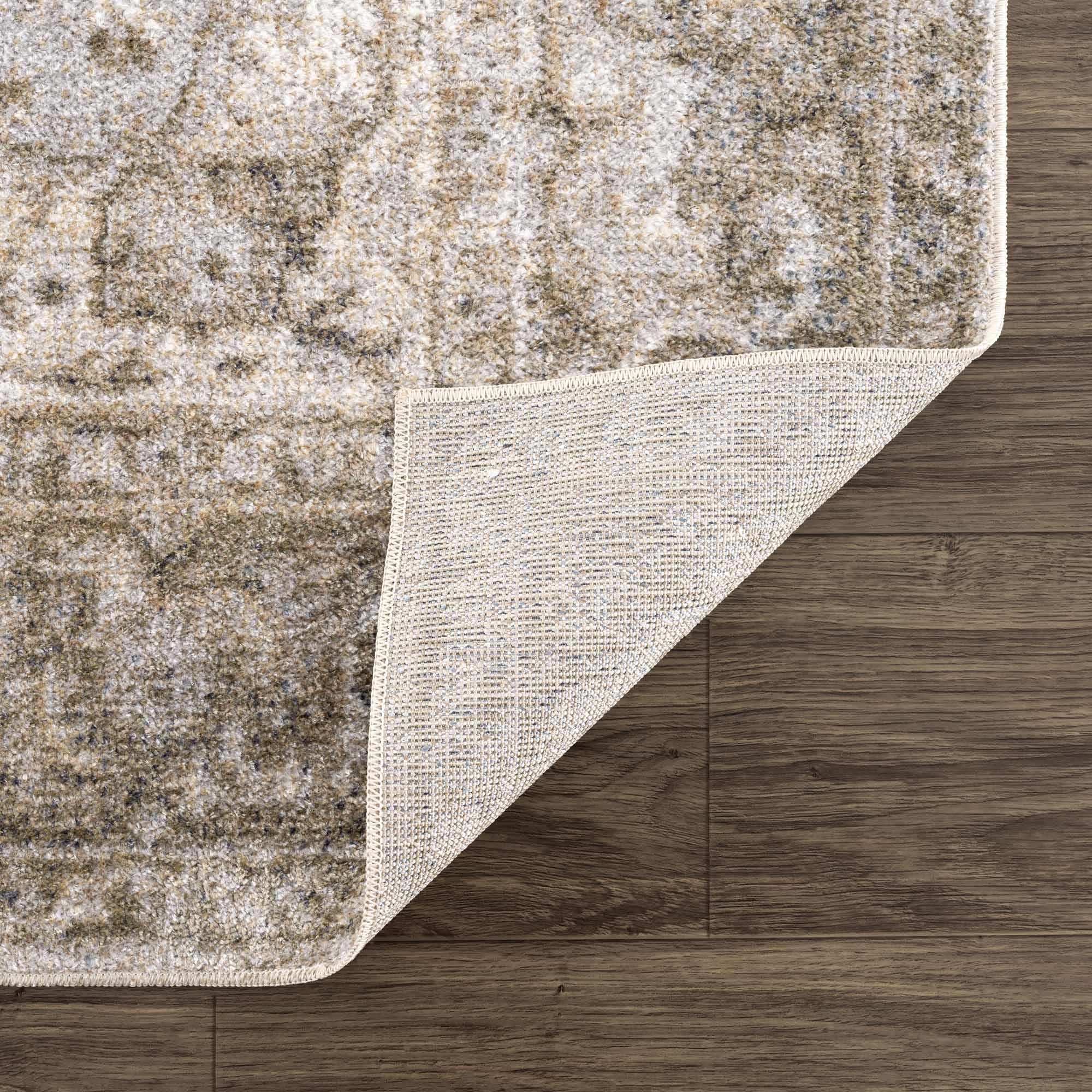 Silver, Gray and Brown Machine woven Traditional Machine washable area Rug - Image 16