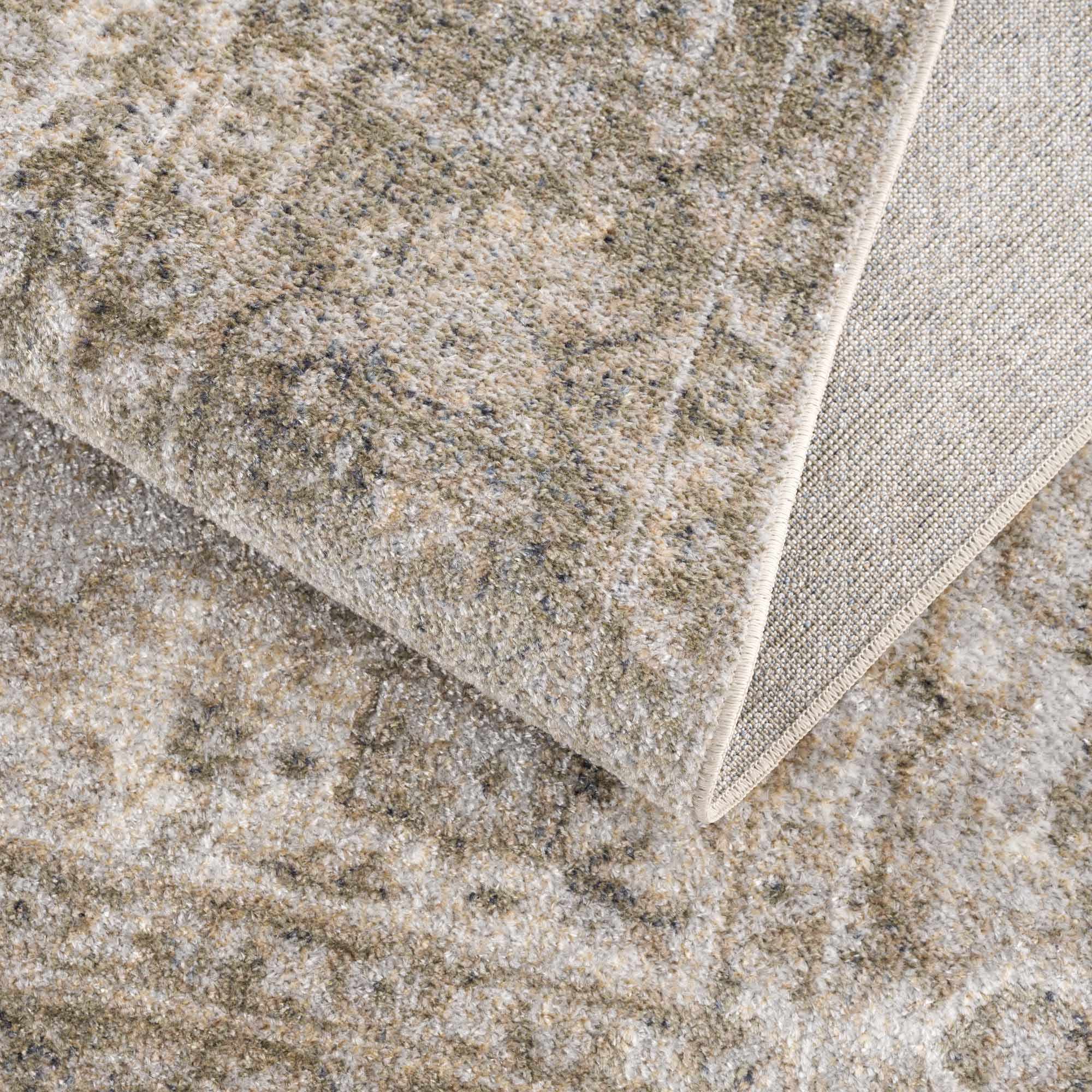 Silver, Gray and Brown Machine woven Traditional Machine washable area Rug - Image 17