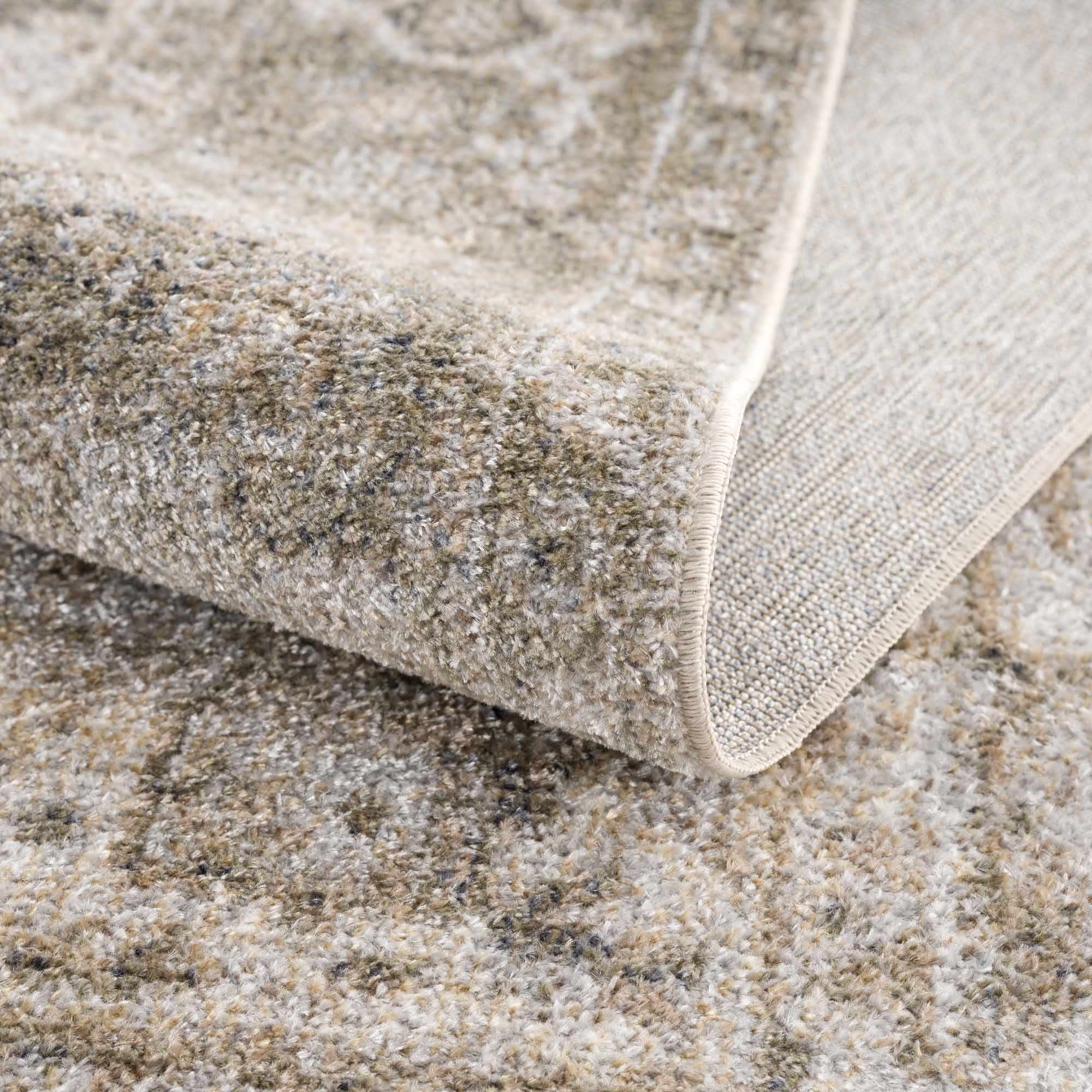 Silver, Gray and Brown Machine woven Traditional Machine washable area Rug - Image 19