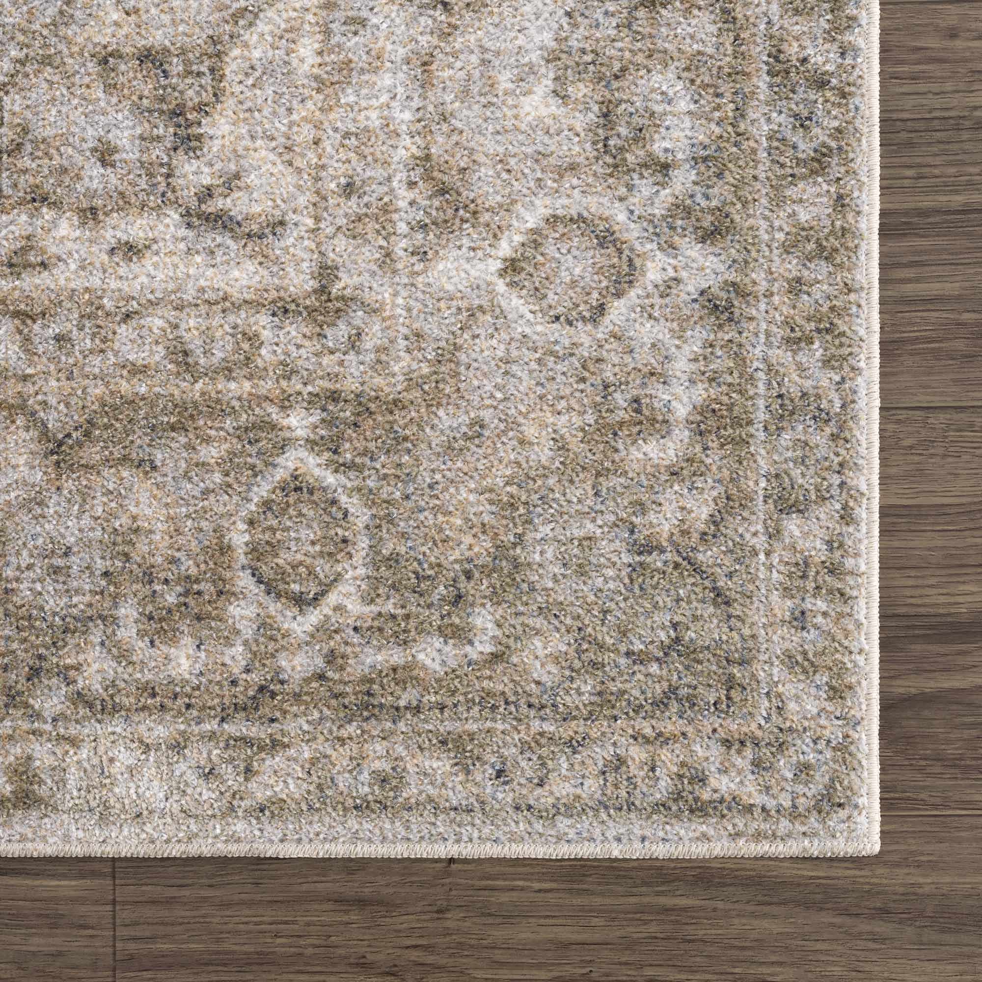 Silver, Gray and Brown Machine woven Traditional Machine washable area Rug - Image 20