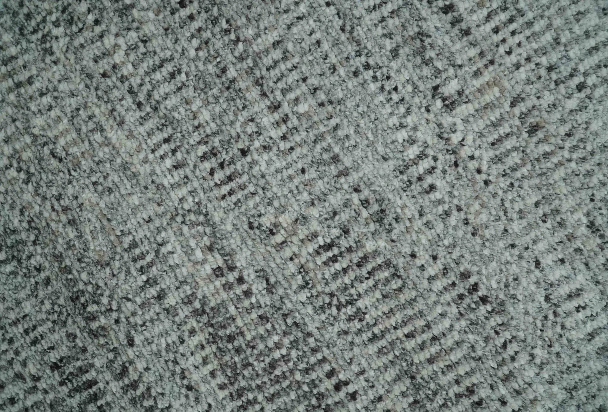 Silver, Gray and Charcoal Contemporary Hand knotted 6.6x10 wool Area Rug - Image 4