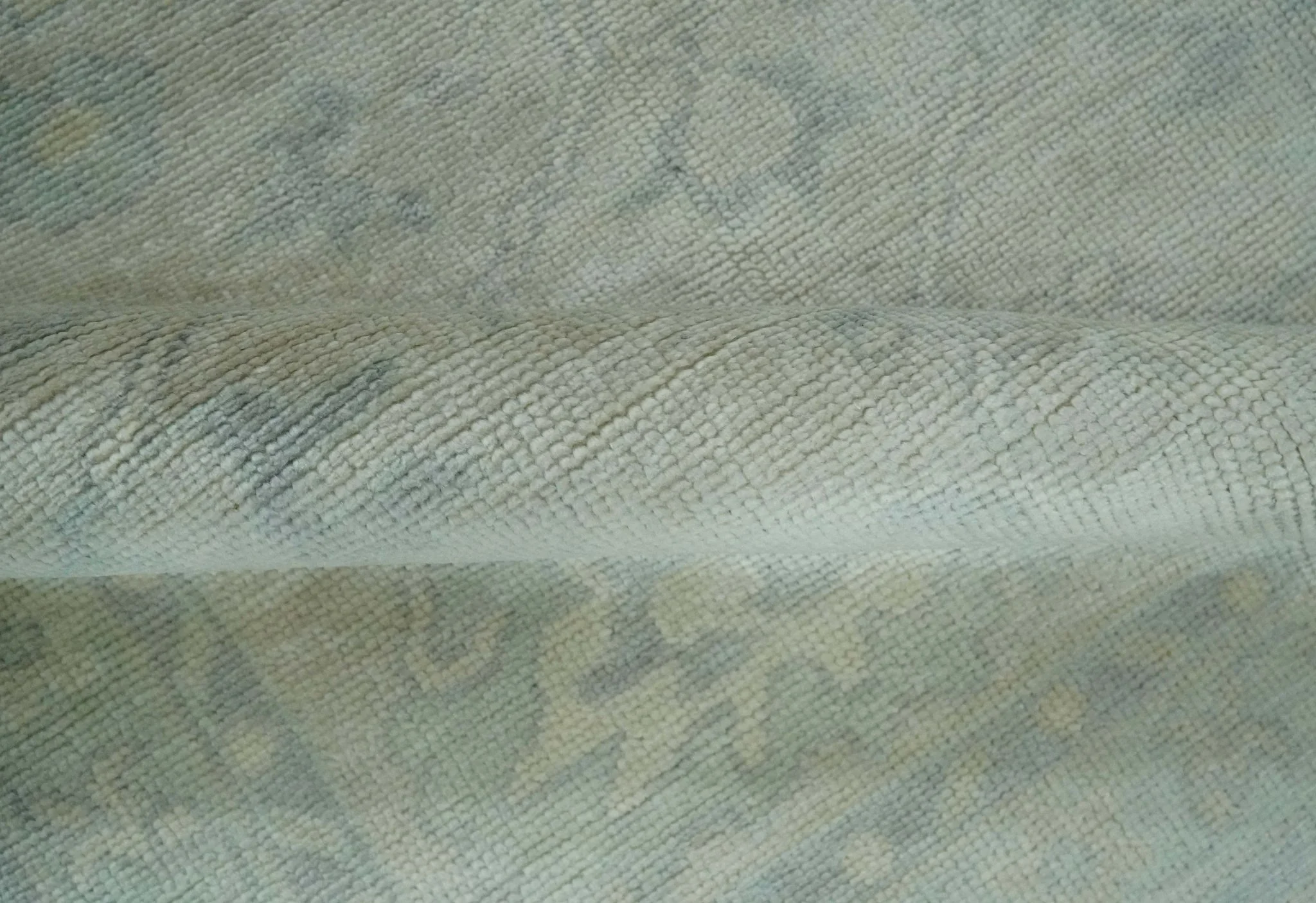 Antique Finish Silver, Gray and Charcoal Hand Knotted Oriental Oushak 8x10 wool Area Rug - Image 7