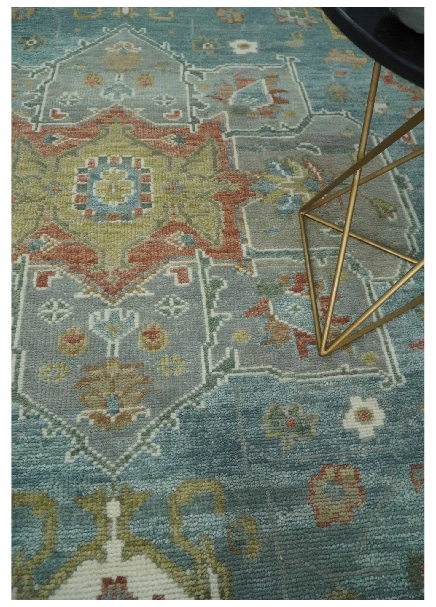 9x12 Silver, Gray and Ivory Hand Knotted Traditional Wool Area Rug - Image 2