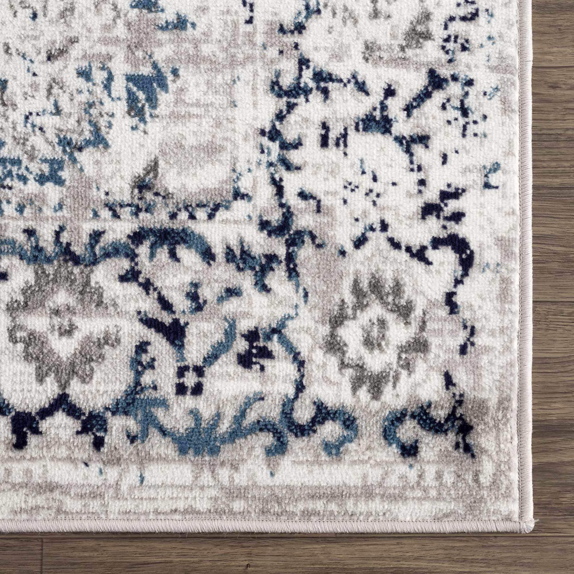 Silver, Gray, Teal and Charcoal Traditional Oushak Design Area Rug - Image 10
