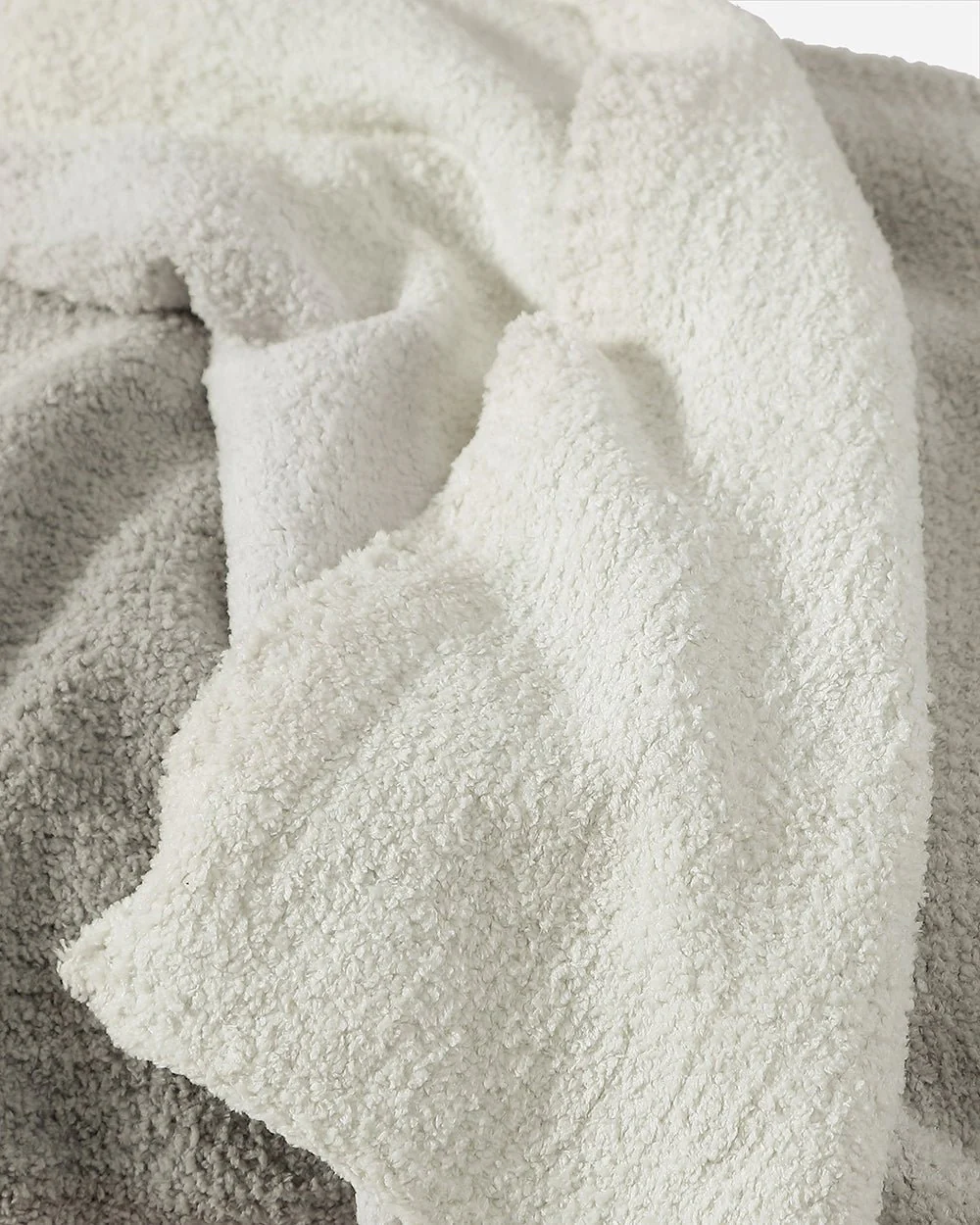 Simple and Elegant Granite and Marigold Striped Lightweight Throw - Image 2
