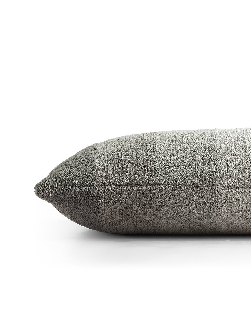 Simple and Elegant Granite and Marigold Striped Lumbar Pillow - Image 2