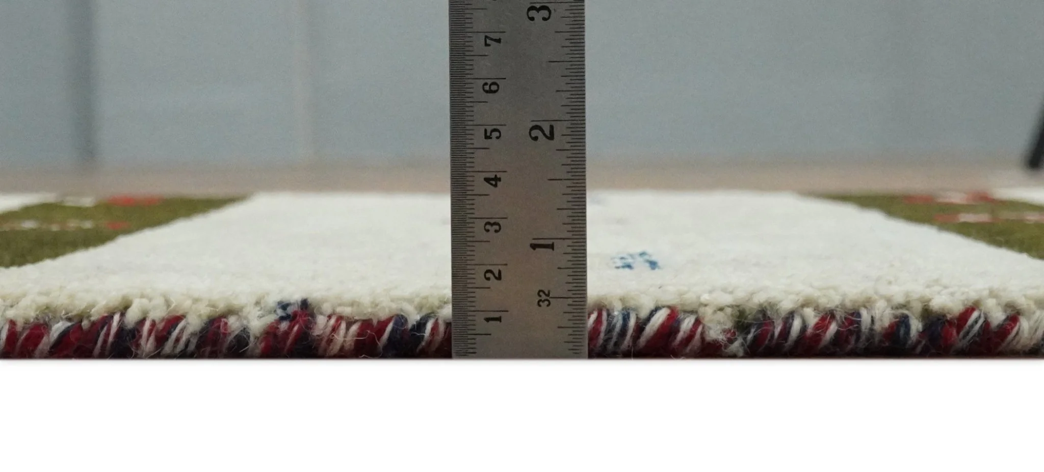 Small 1.5x2 White and Brown Wool Hand Knotted traditional Vintage Antique Southwestern Tribal Gabbeh | TRDCP356152 - Image 6