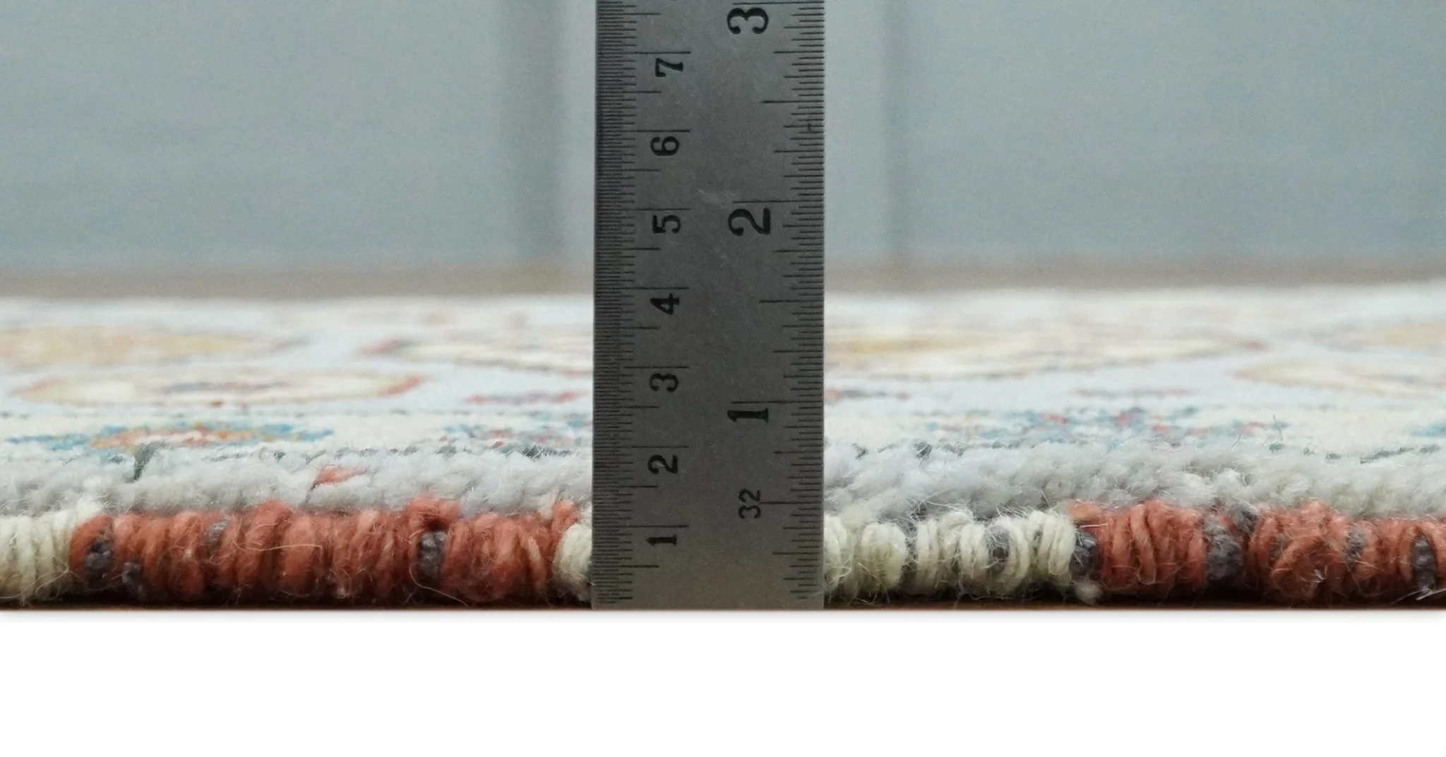 Small 2x3 Gray and Camel Wool Hand Knotted traditional Persian Vintage Antique Southwestern Kazak | TRDCP28123 - Image 10