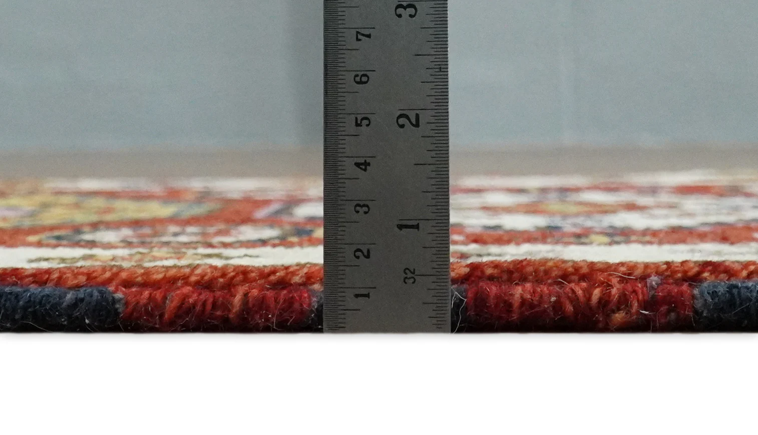 Small 2x3 Red and Ivory Wool Hand Knotted traditional Persian Vintage Antique Southwestern Kazak | TRDCP18323 - Image 10