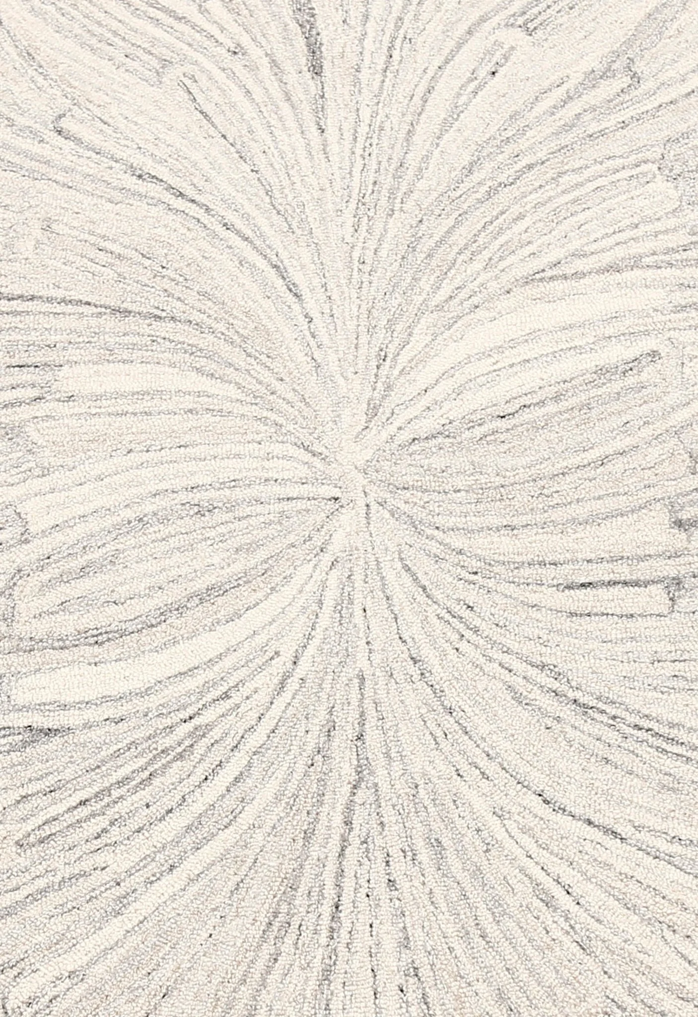 Snow Bloom Beige Hand Tufted 5x7 Wool Area Rug - Image 5