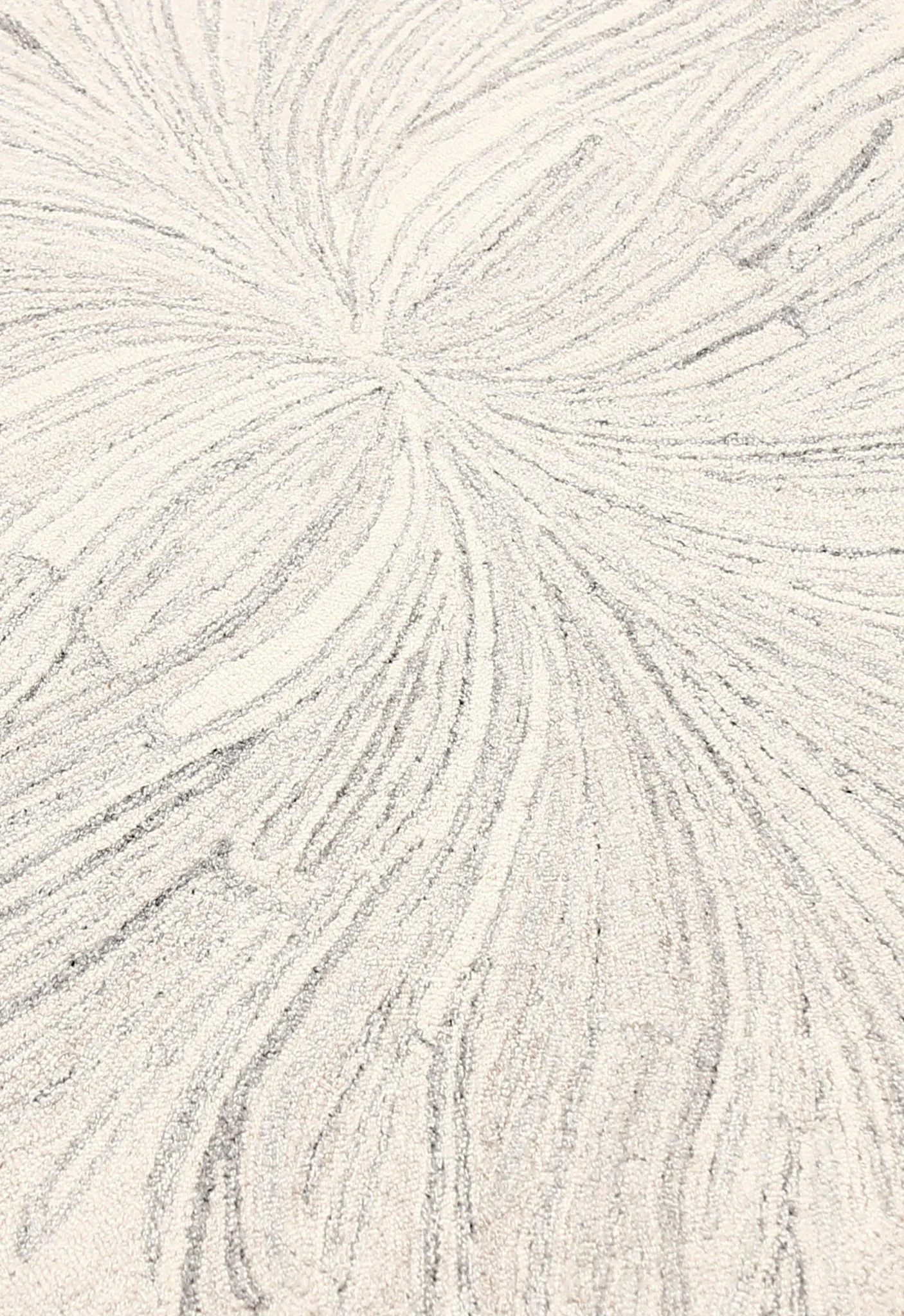 Snow Bloom Beige Hand Tufted 5x7 Wool Area Rug - Image 6