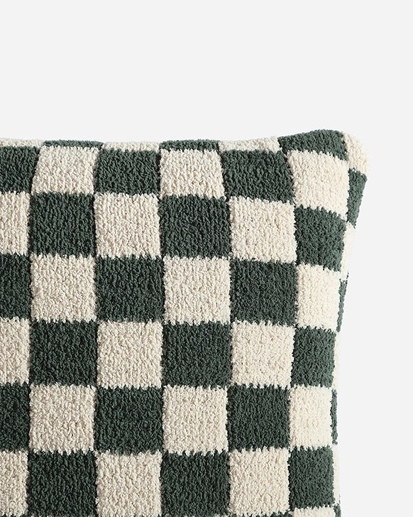 Soft and Comfy Mardi Gras Purple Green Gold And Maroon Checkerboard Throw Pillow - Image 11