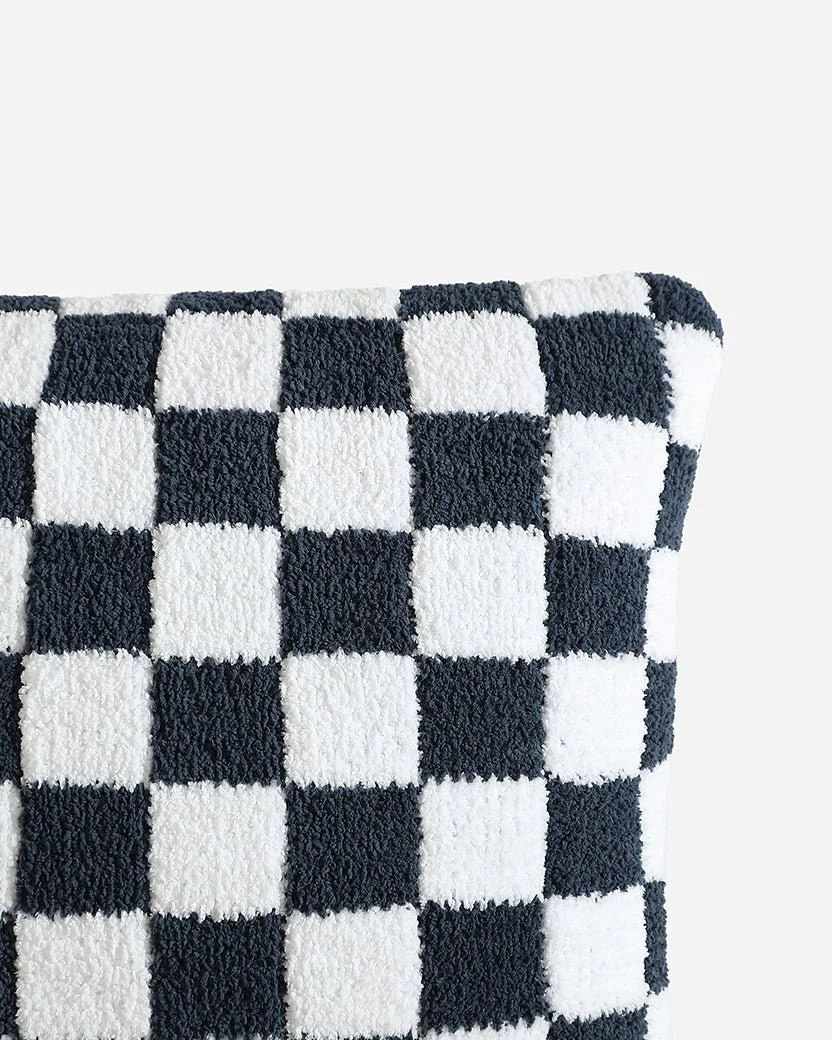Soft and Comfy Mardi Gras Purple Green Gold And Maroon Checkerboard Throw Pillow - Image 6