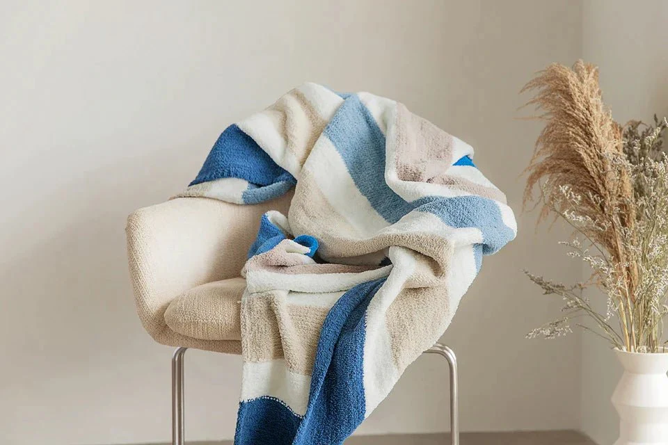 Soft and Cozy Striped Light weight Throw for Your Home - Image 3