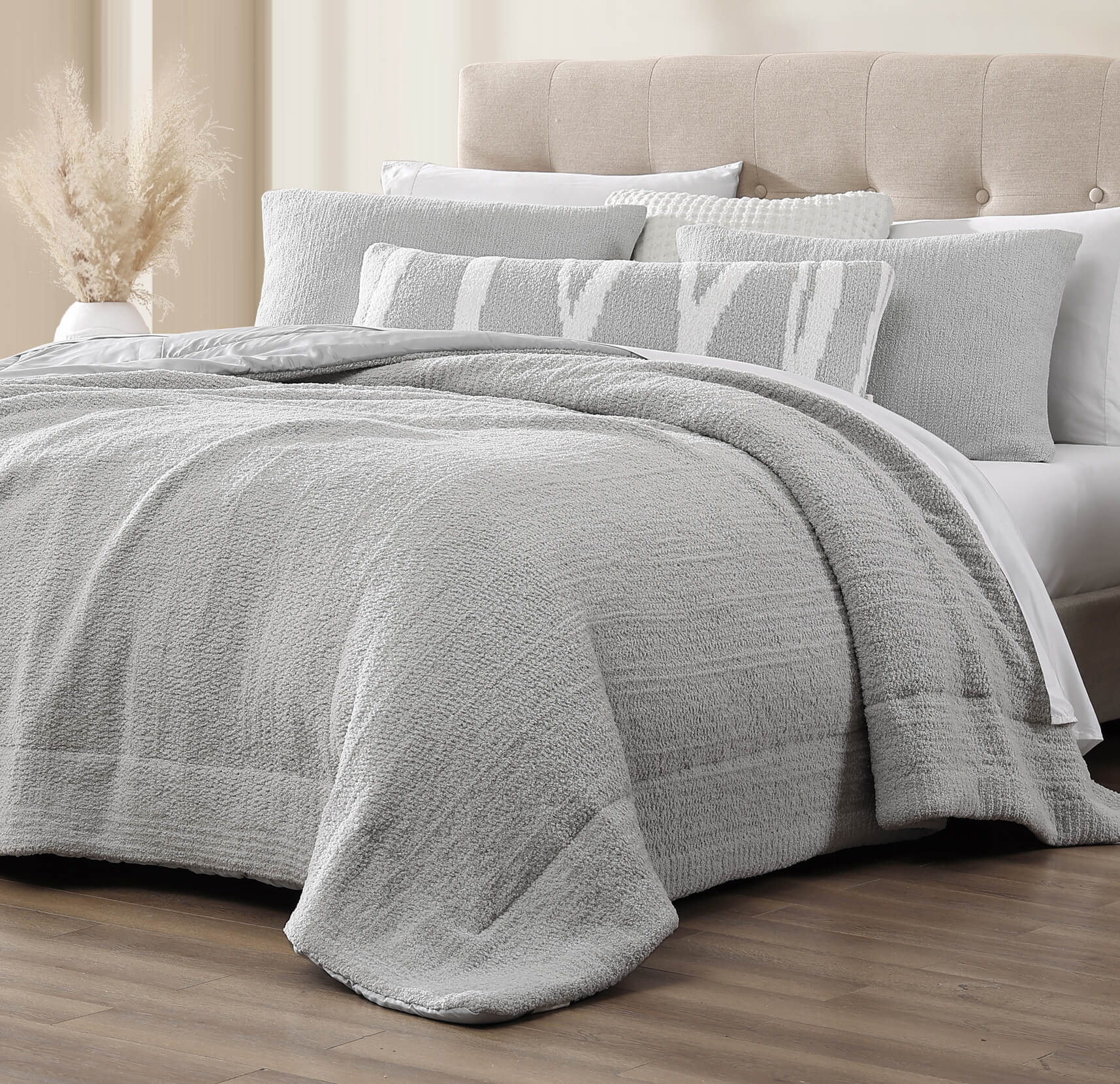 Soft and Cozy Stripes Pattern Woodland Lumbar Pillow - Image 11