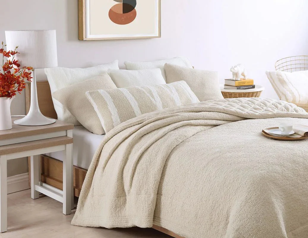 Soft and Cozy Stripes Pattern Woodland Lumbar Pillow - Image 6