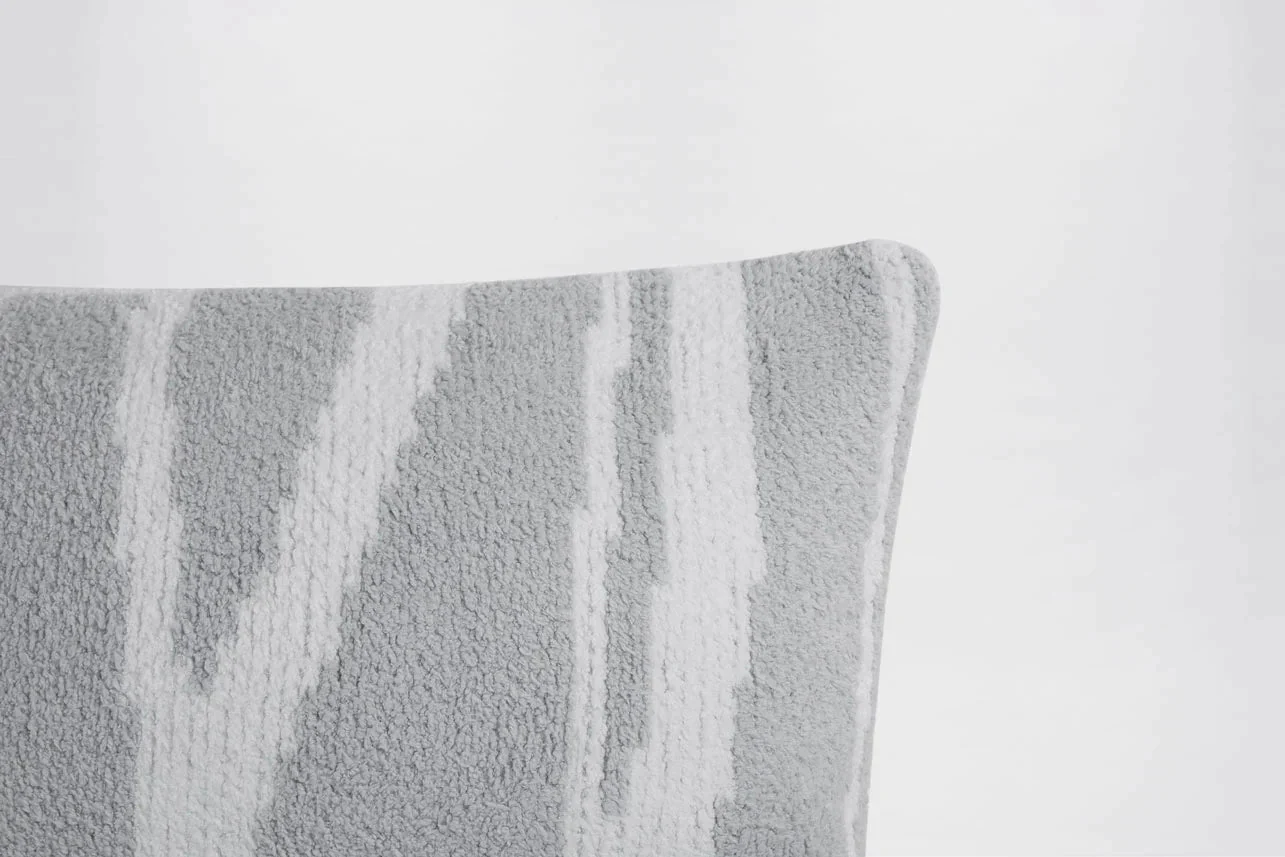 Soft and Cozy Stripes Pattern Woodland Lumbar Pillow - Image 9