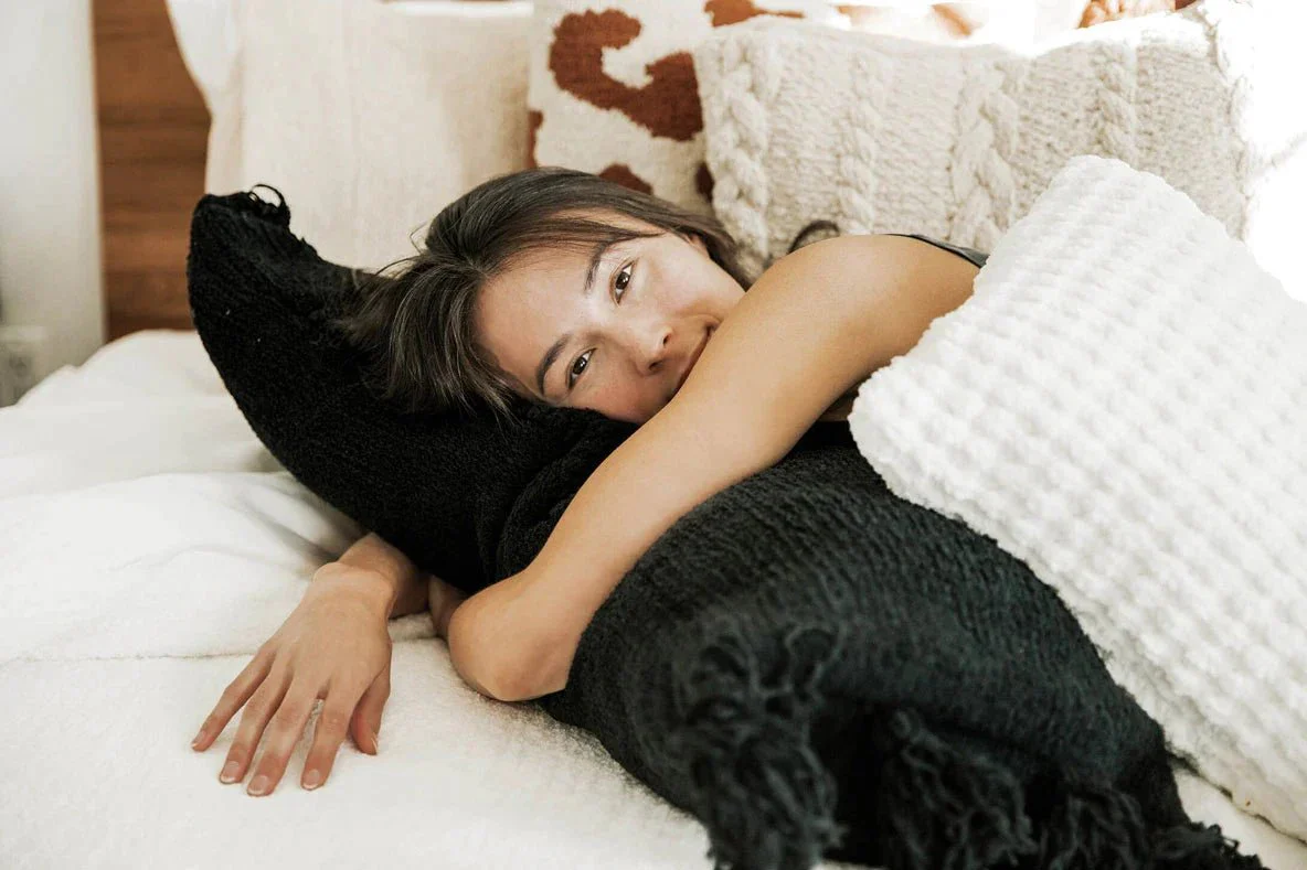 Super Soft Solid Sienna Braided Pom Pom Lumbar Pillow - Image 19