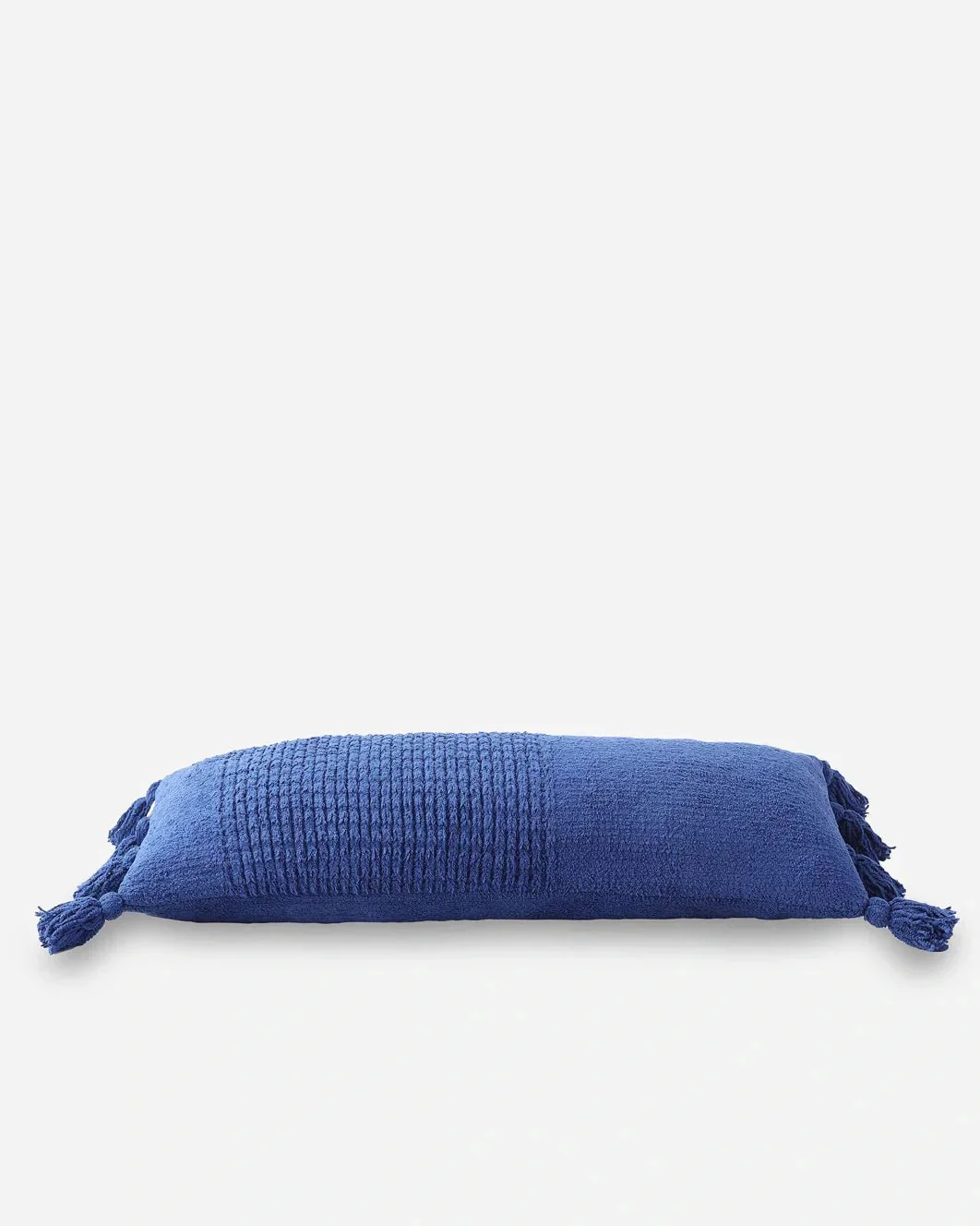 Super Soft Solid Sienna Braided Pom Pom Lumbar Pillow - Image 7