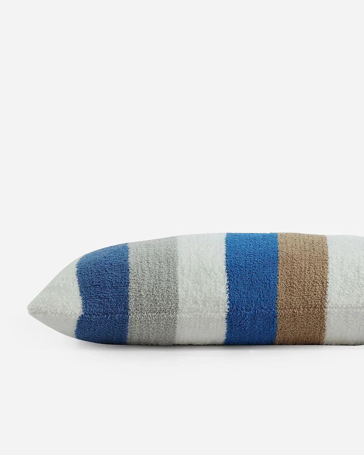 Soft Vibrant Colorful Stripes Pattern Oversized Lumbar Pillow - Image 2