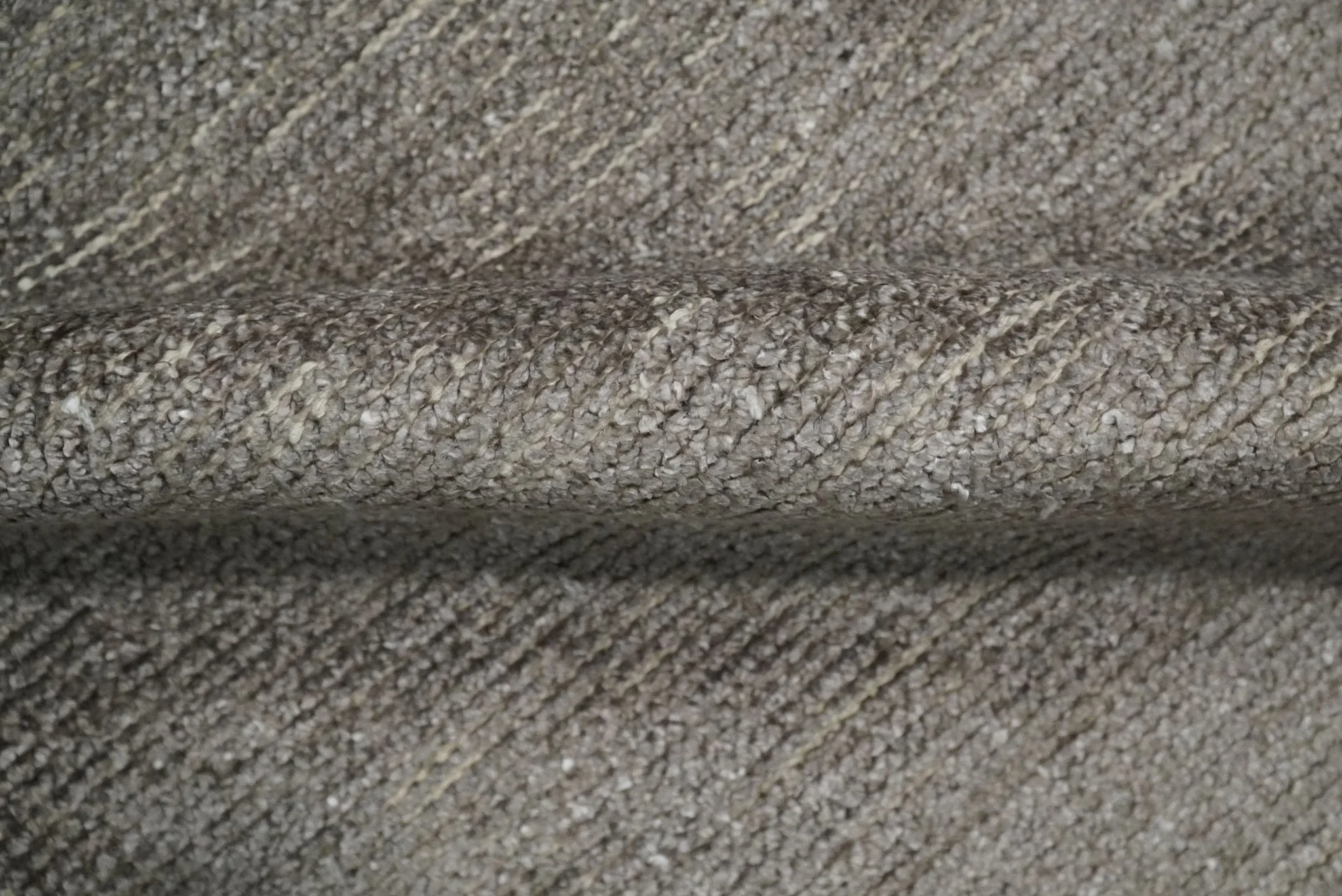 Solid 2x3 Brown Hand Knotted Entryway Silk Area Rug | TRD29784 - Image 4