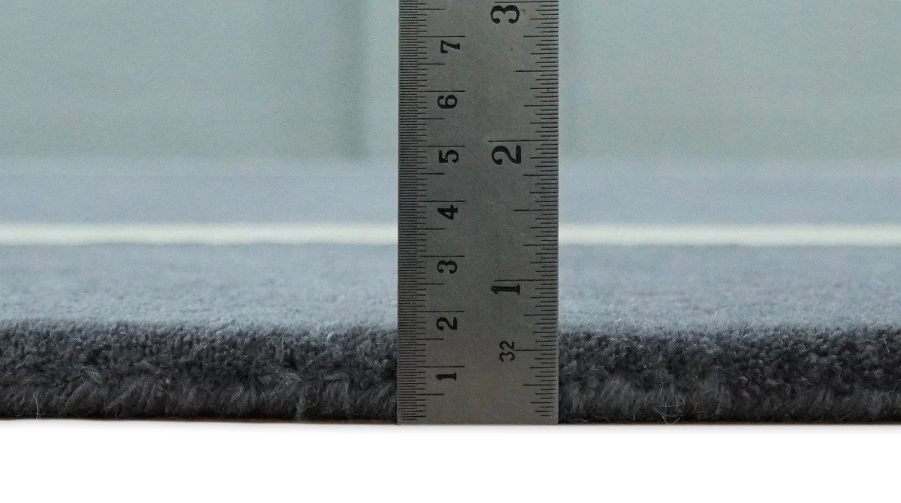 Solid 8x10 Gray and Beige Handmade Modern Scandinavian Wool Area Rug | SOL1 - Image 8