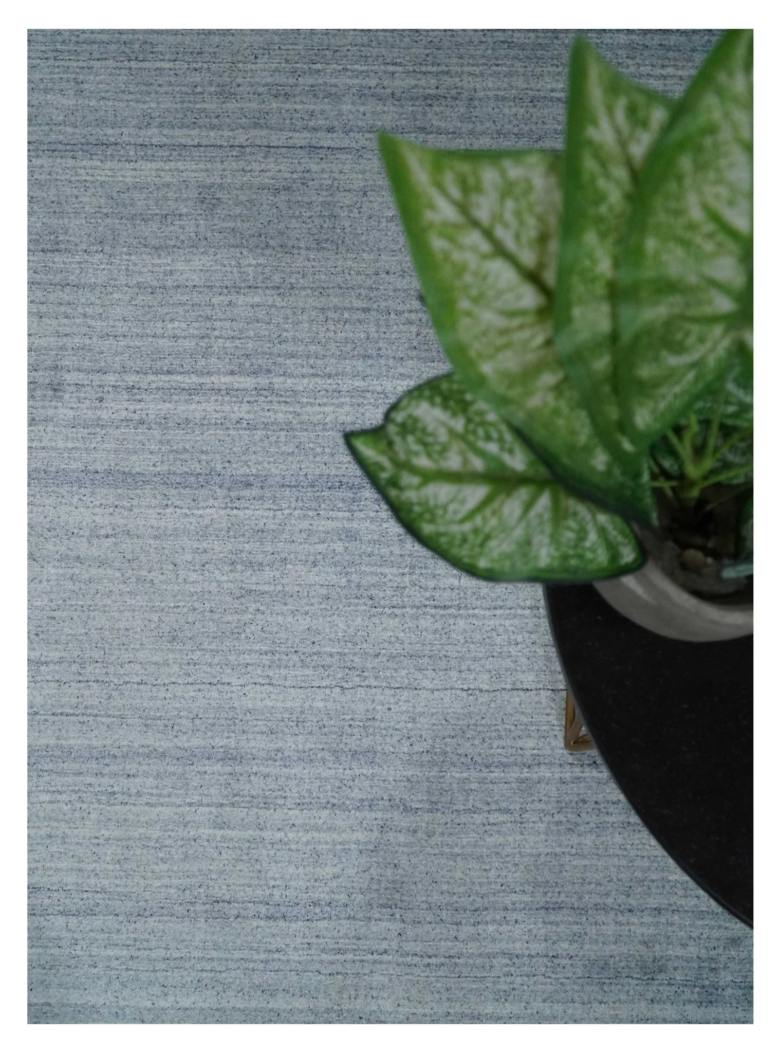 Solid Blue Silver Scandinavian 5x7 Blended Wool Flatwoven Area Rug, Dinning, Kids Rug | HL35 - Image 5