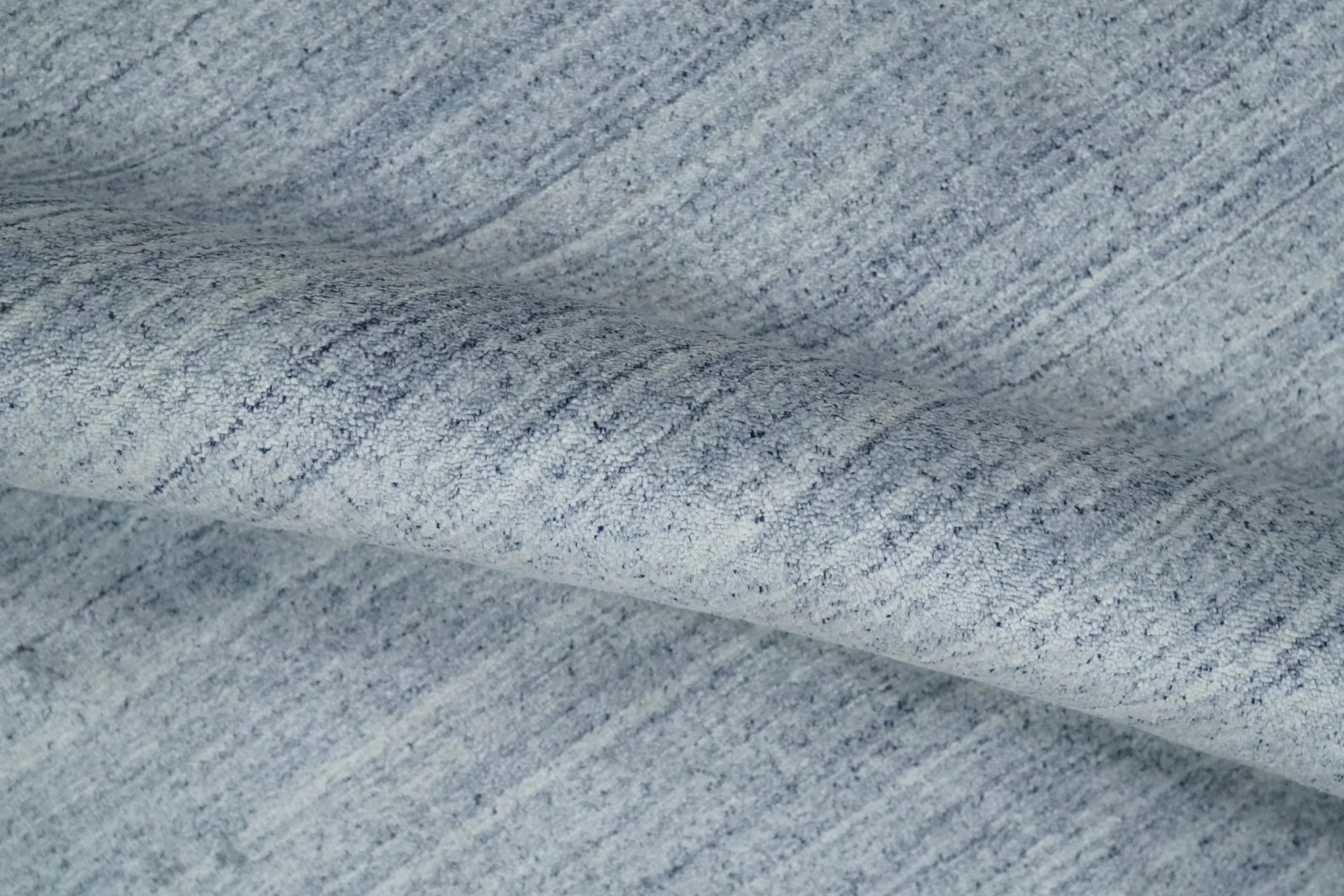 Solid Blue Silver Scandinavian 5x7 Blended Wool Flatwoven Area Rug, Dinning, Kids Rug | HL35 - Image 7
