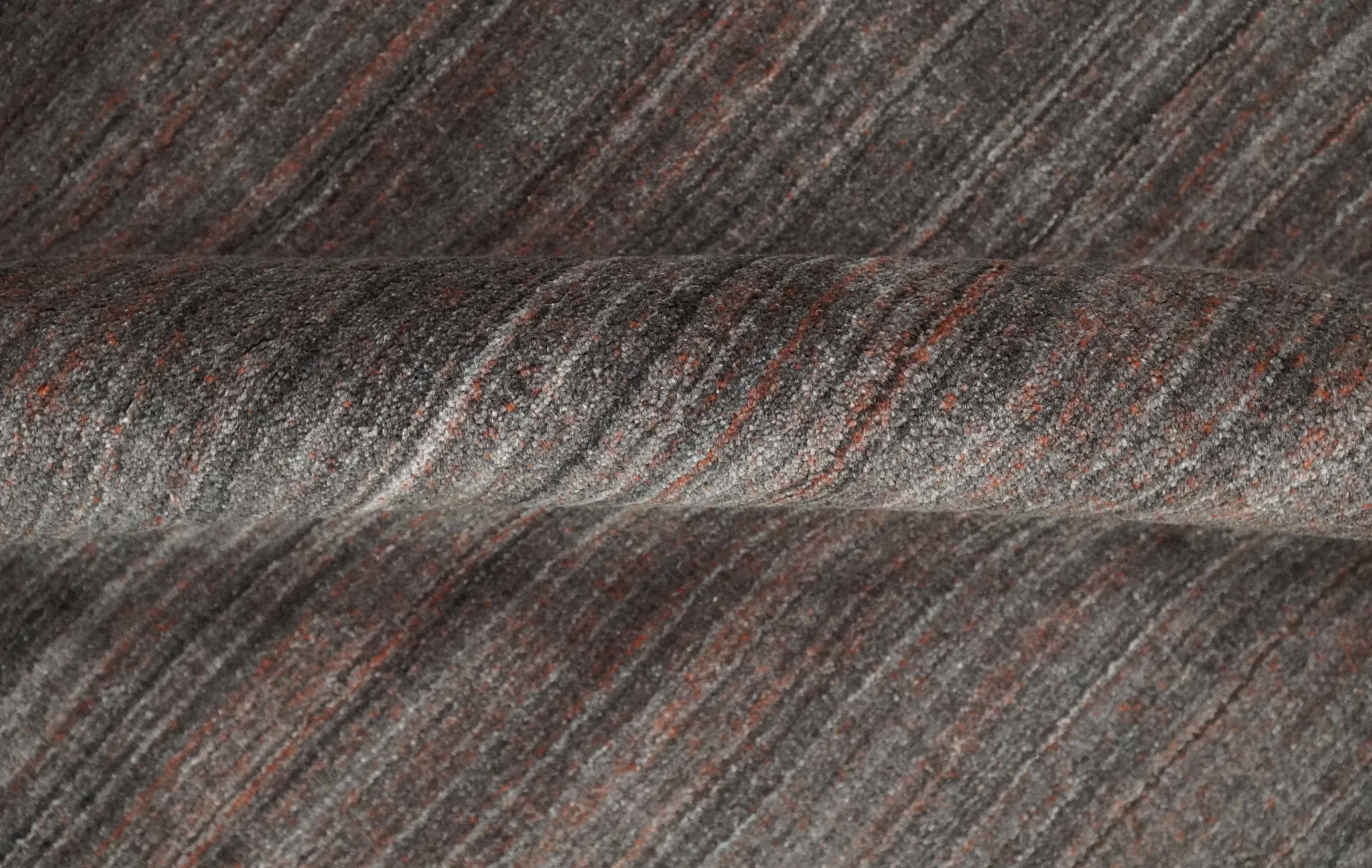 Solid Brown Scandinavian 5x7 Blended Wool Flatwoven Area Rug, Dinning, Kids Rug | HL17 - Image 6