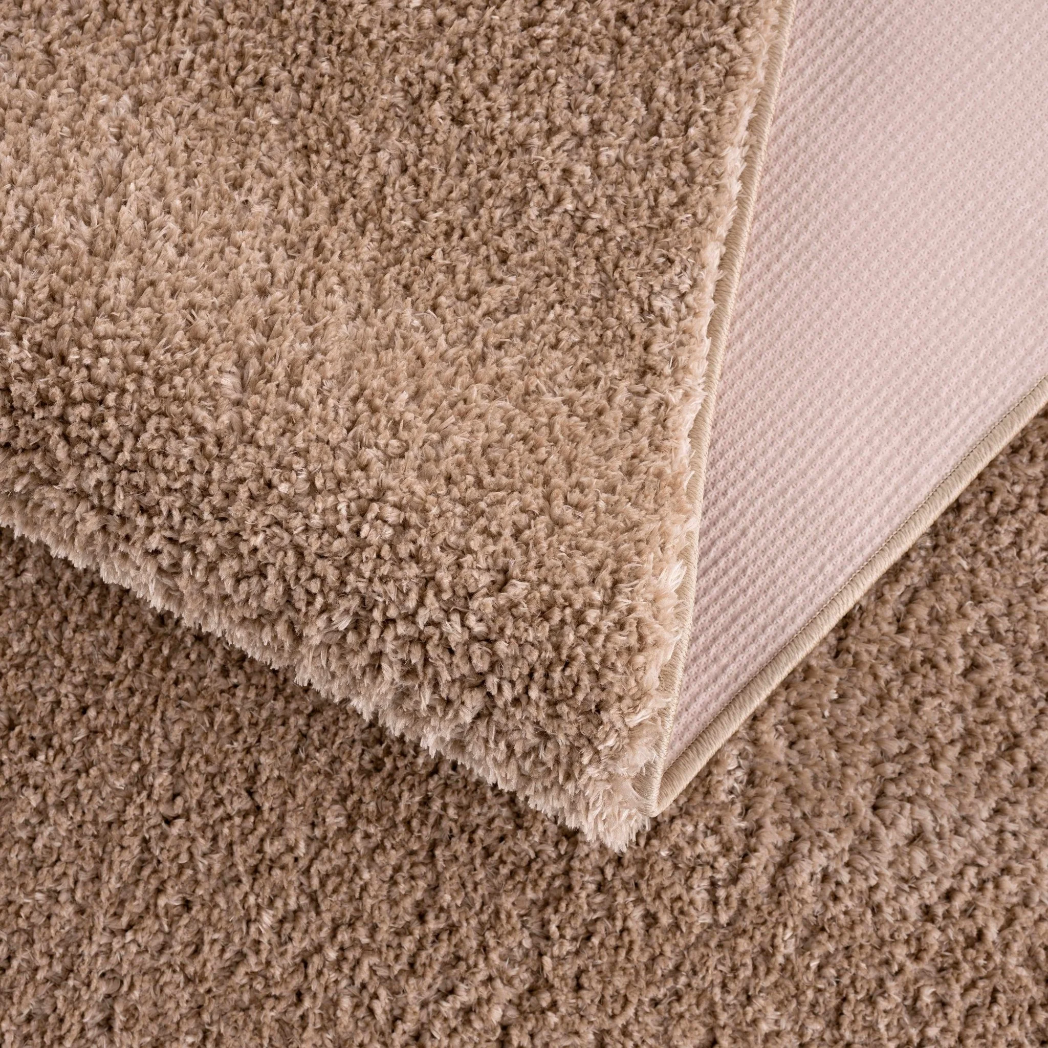 Modern Solid Design Brown High Pile Washable Area Rug - Image 10
