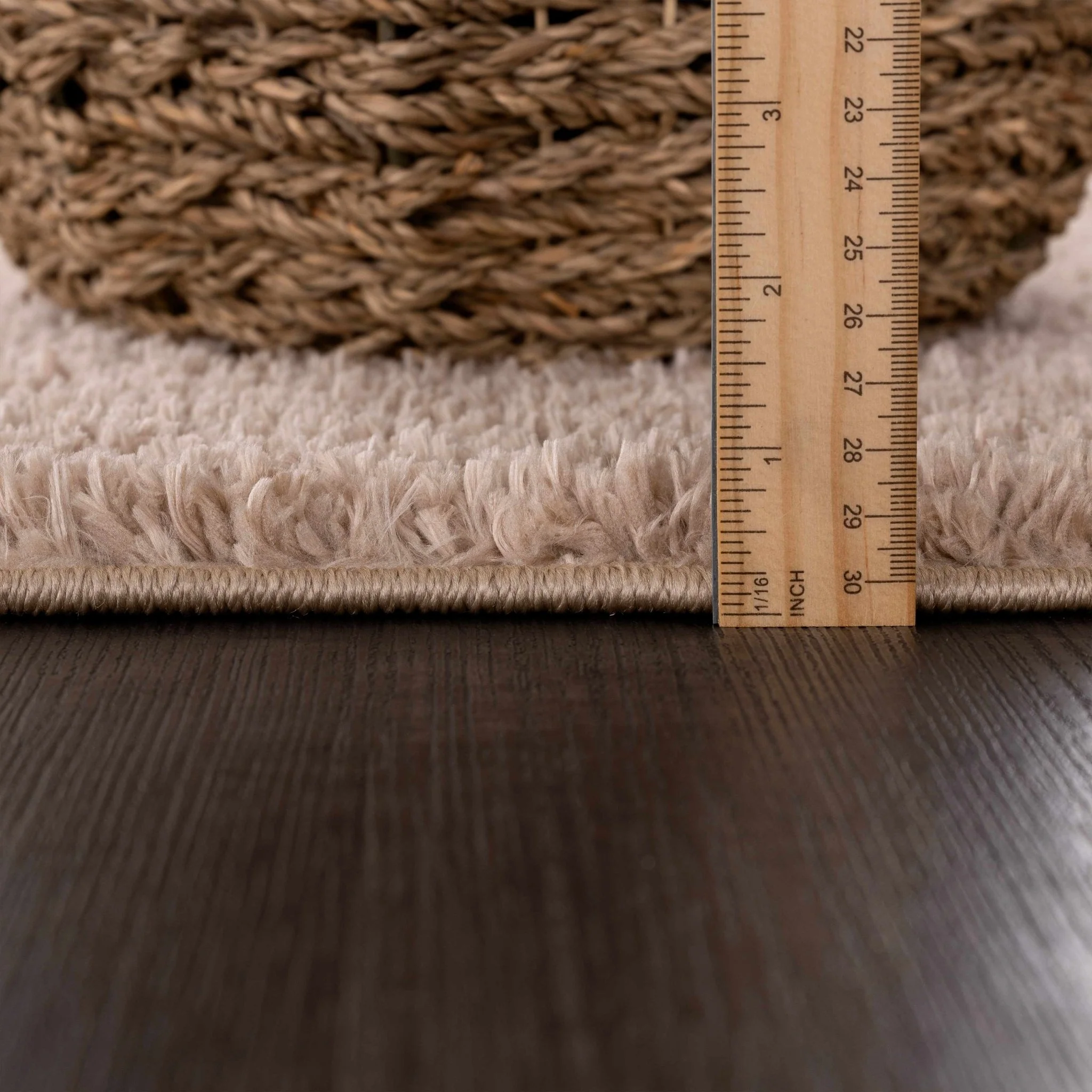 Modern Solid Design Brown High Pile Washable Area Rug - Image 12