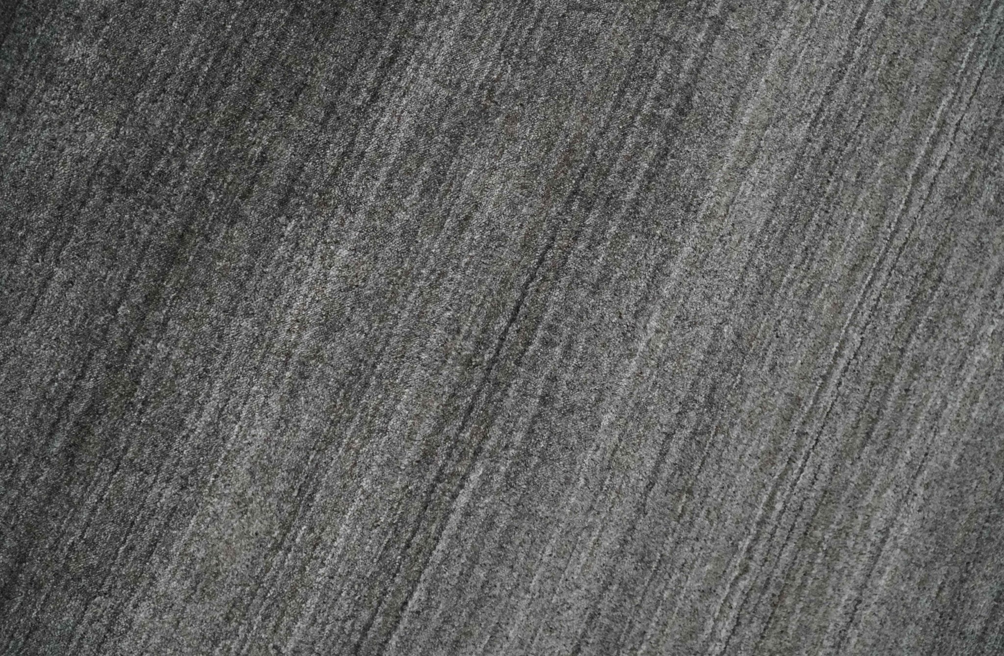 Solid Charcoal Scandinavian 5x7 Blended Bamboo Silk Flatwoven Area Rug, Dinning, Kids Rug | HL44 - Image 7