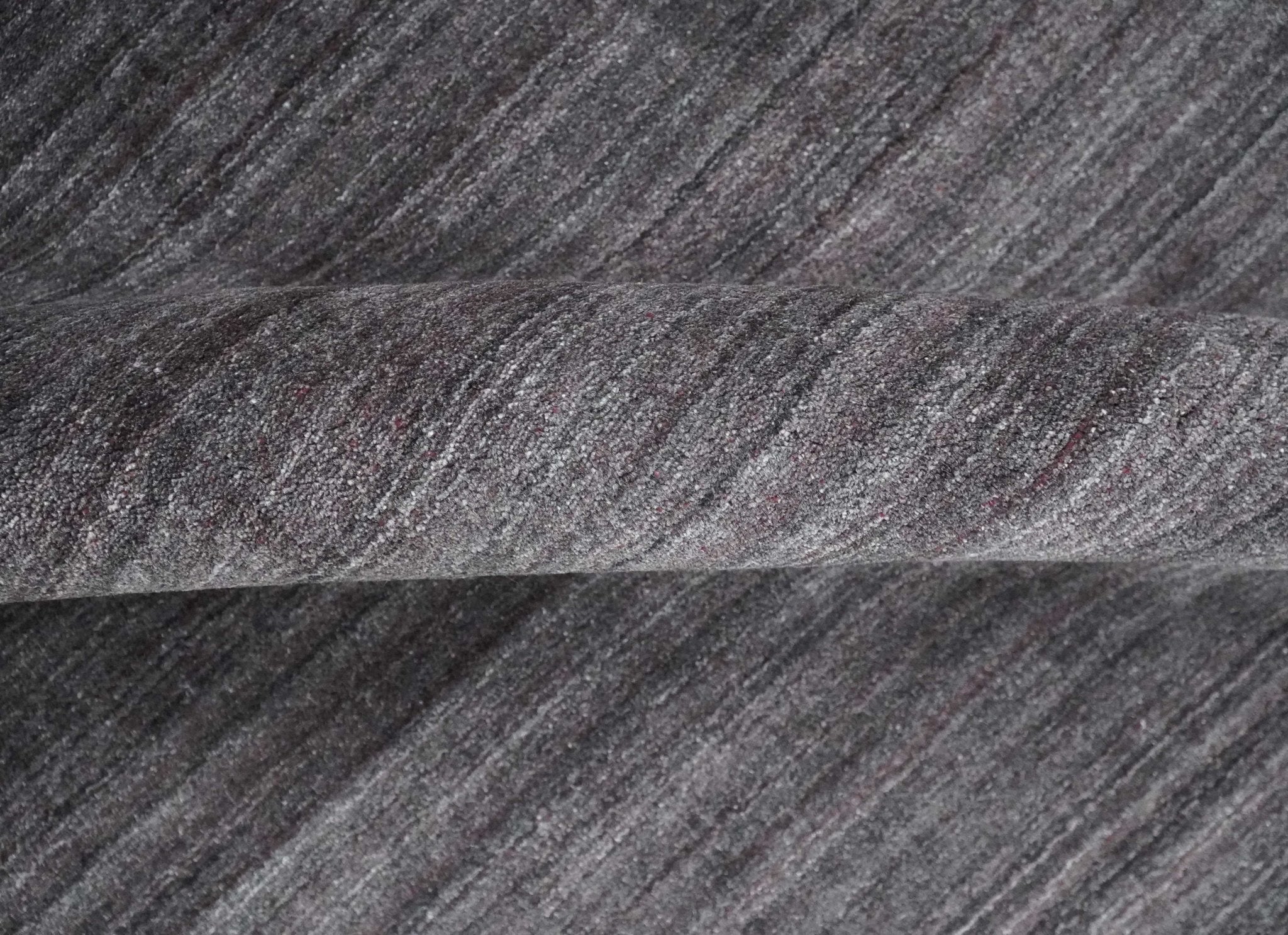 Solid Charcoal Scandinavian 5x7 Blended Wool Flatwoven Area Rug, Dinning, Kids Rug | HL14 - Image 5