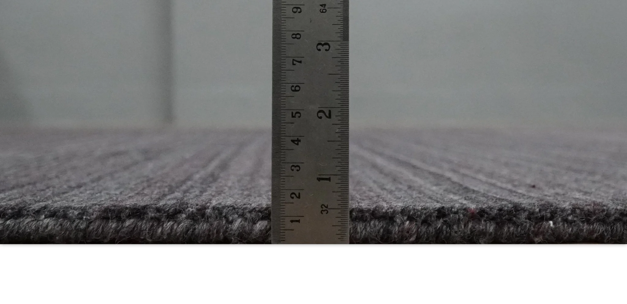 Solid Charcoal Scandinavian 5x7 Blended Wool Flatwoven Area Rug, Dinning, Kids Rug | HL14 - Image 8
