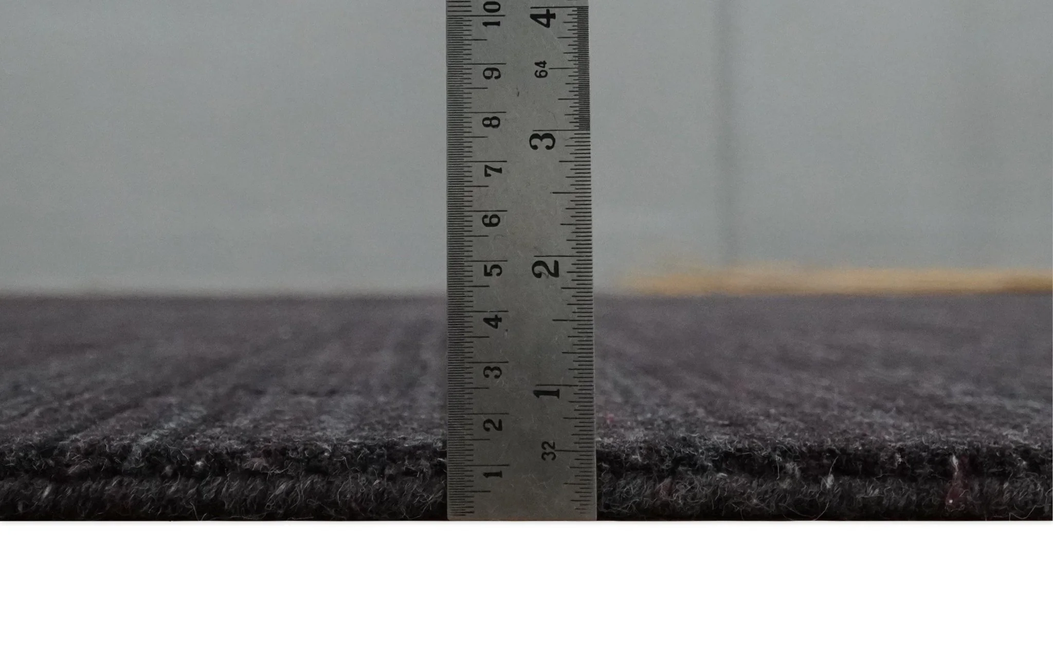 Solid Dark Purple Scandinavian 5x7 Blended Wool Flatwoven Area Rug, Dinning, Kids Rug | HL38 - Image 7