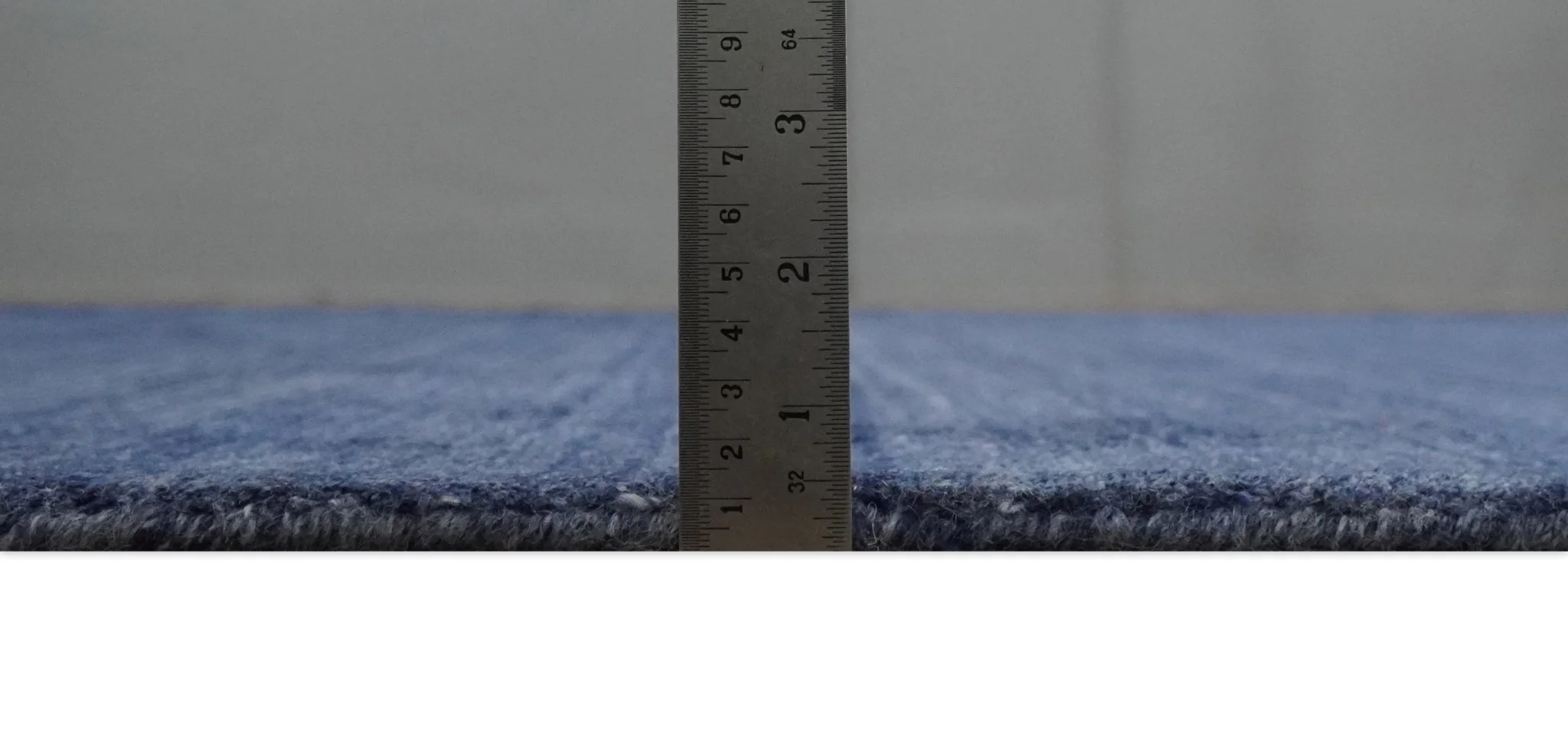 Solid Denim Blue Scandinavian 5x7 Blended Bamboo Silk Flatwoven Area Rug, Dinning, Kids Rug | HL46 - Image 9