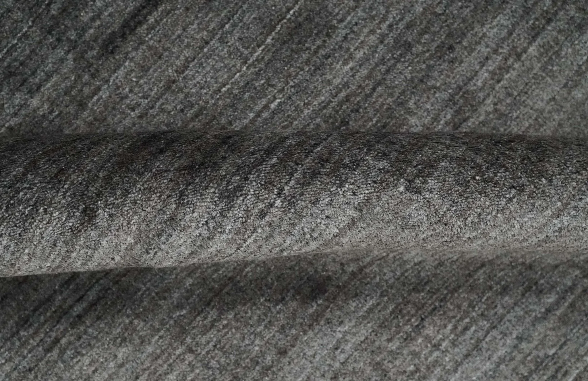 Solid Gray Scandinavian 5x7 Blended Wool Flatwoven Area Rug | HL21 - Image 7