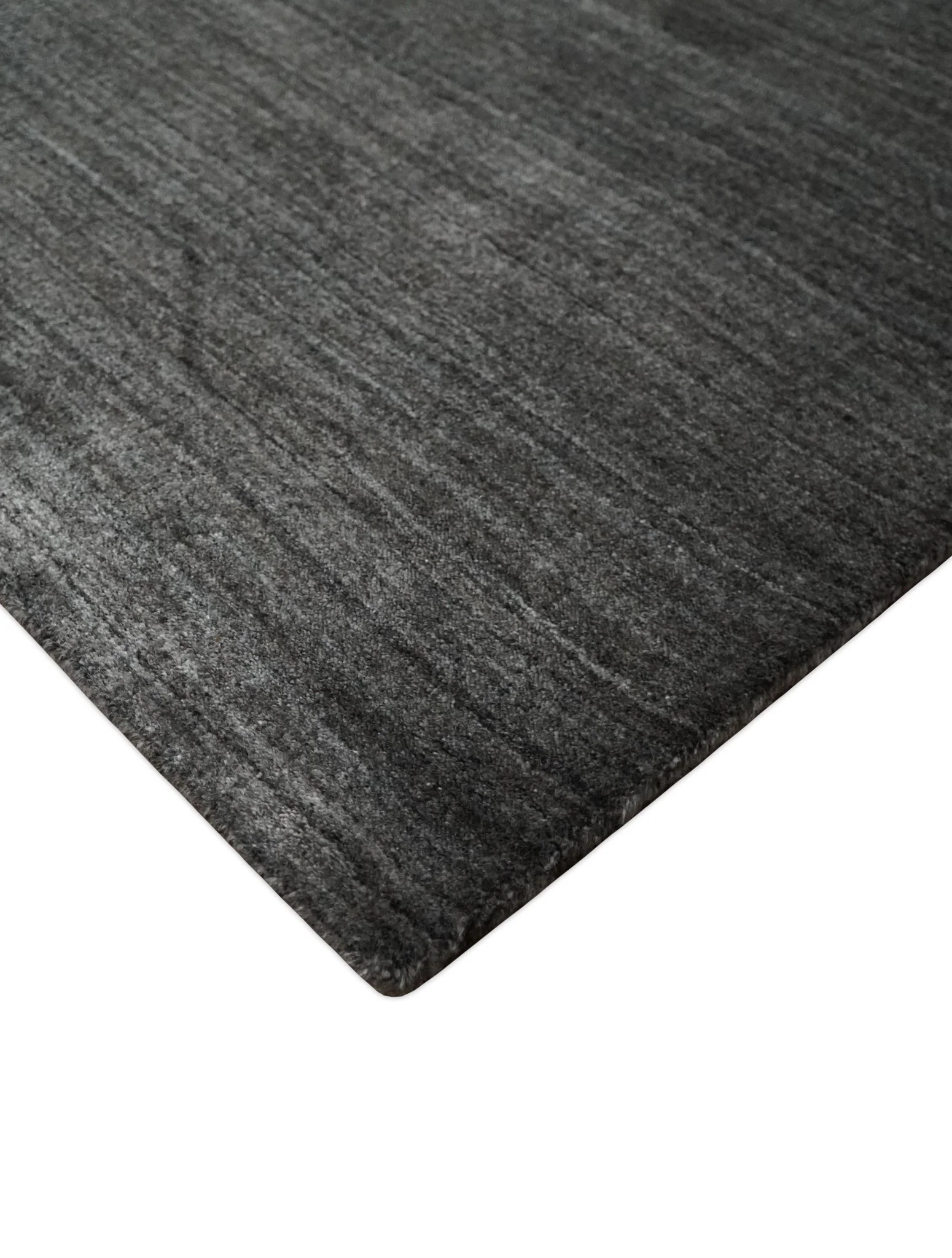 Solid Gray Scandinavian 5x7 Blended Wool Flatwoven Area Rug | HL21 - Image 8