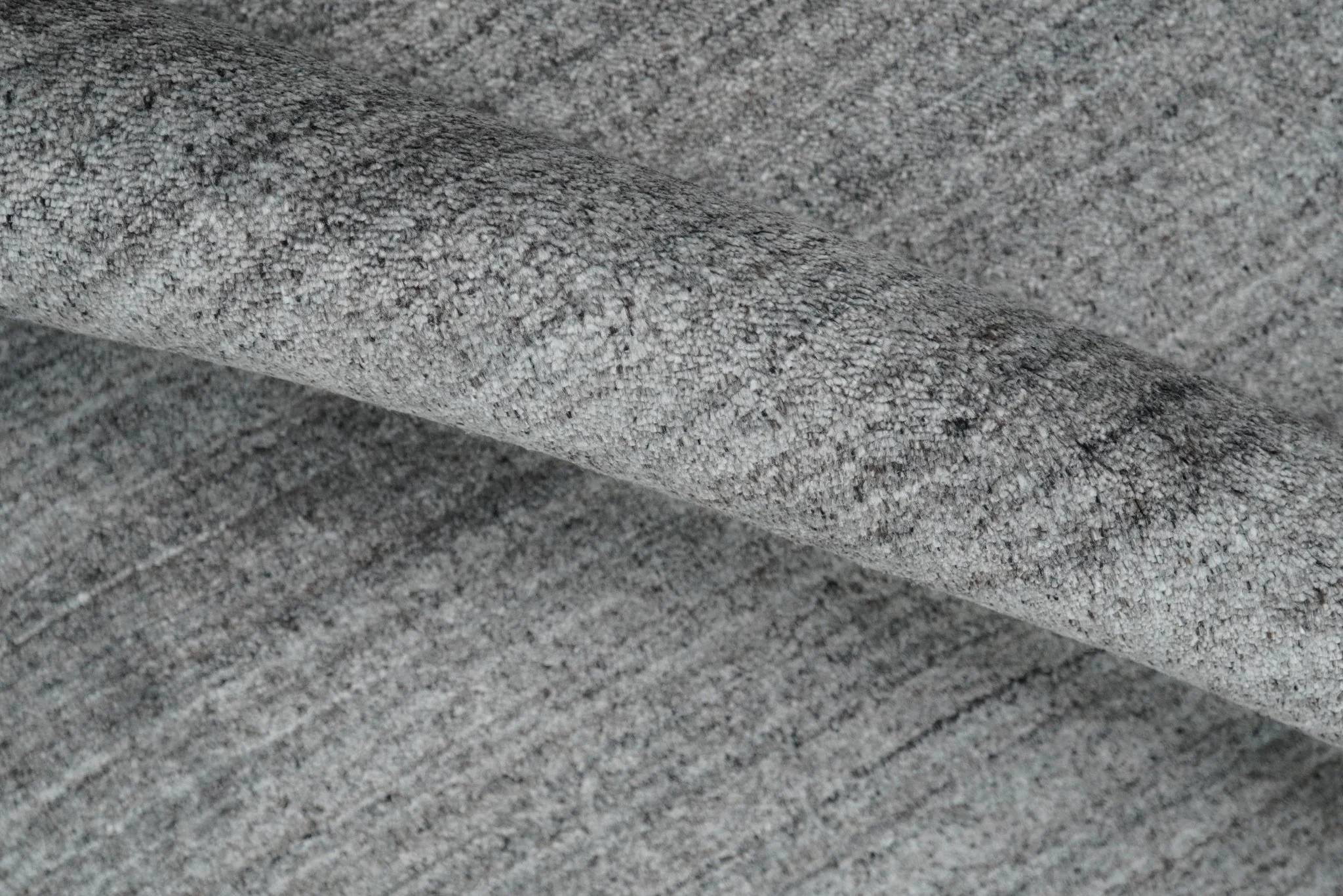 Solid Gray Shaded Scandinavian 5x7 Blended Wool Flatwoven Area Rug | HL37 - Image 6