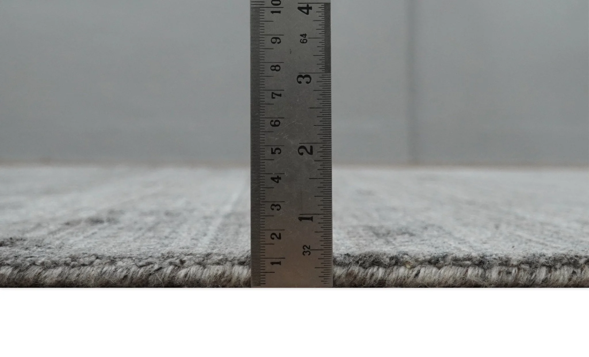 Solid Gray Shaded Scandinavian 5x7 Blended Wool Flatwoven Area Rug | HL37 - Image 7