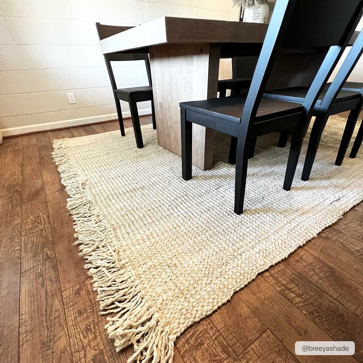 Contemporary Solid Hand Woven Tan Natural Fiber Jute Multi Size Area Rug - Image 15