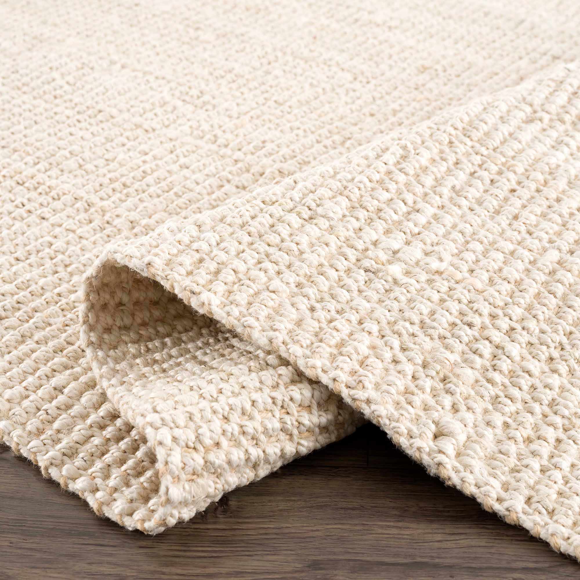 Contemporary Solid Hand Woven Tan Natural Fiber Jute Multi Size Area Rug - Image 21