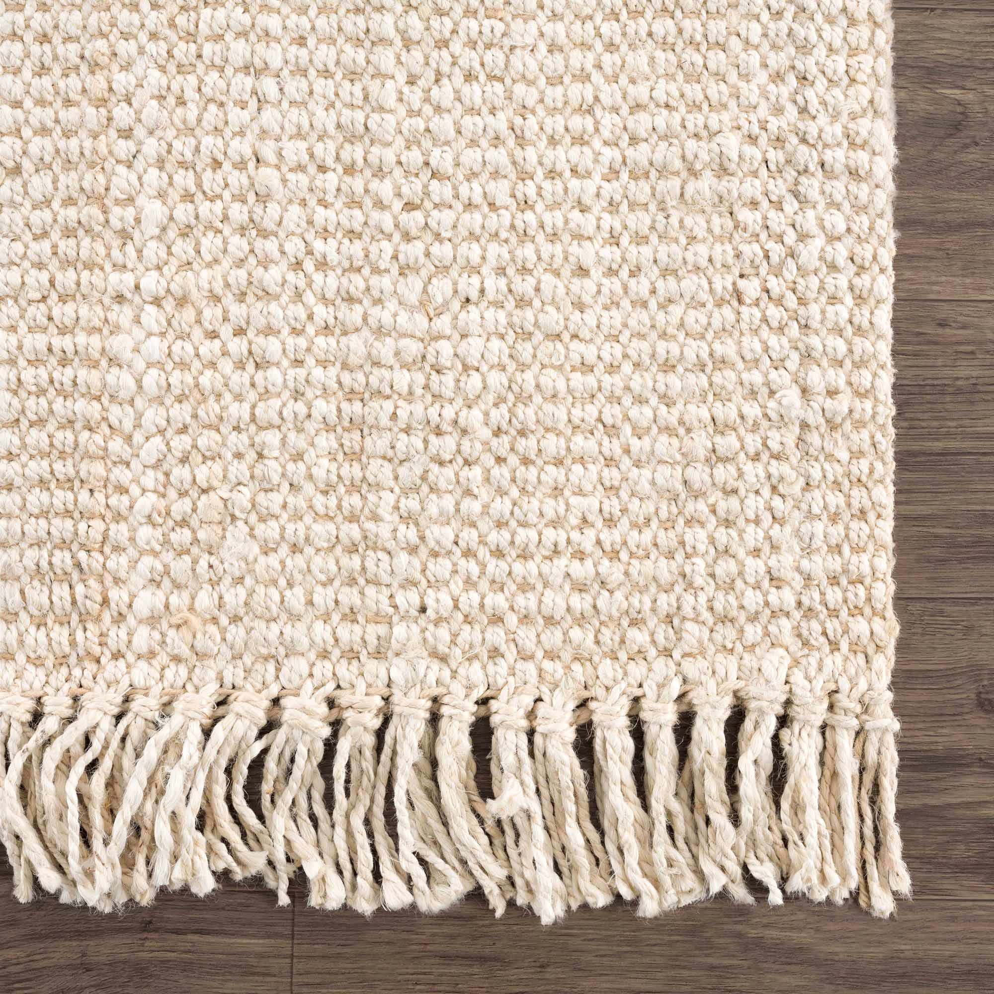 Contemporary Solid Hand Woven Tan Natural Fiber Jute Multi Size Area Rug - Image 23