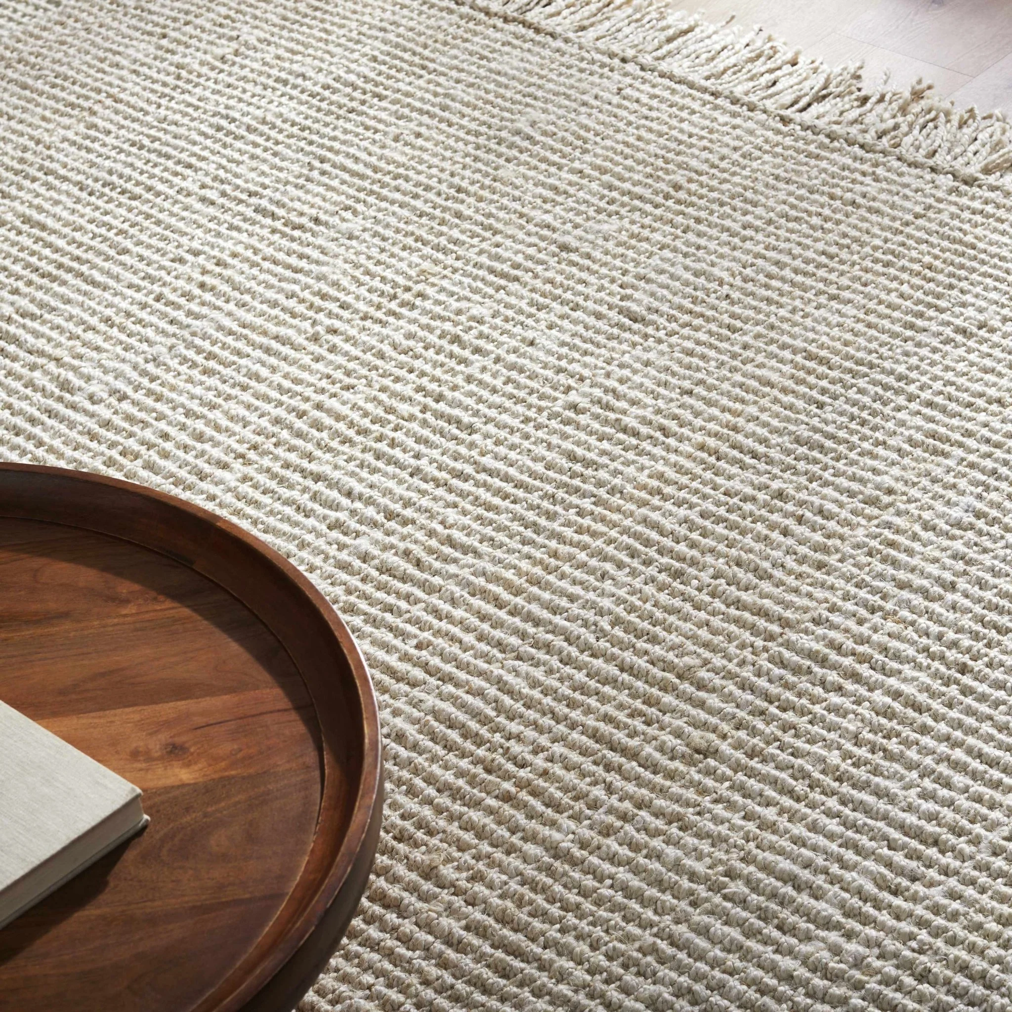 Contemporary Solid Hand Woven Tan Natural Fiber Jute Multi Size Area Rug - Image 29