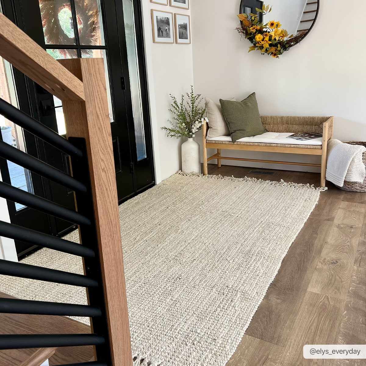 Contemporary Solid Hand Woven Tan Natural Fiber Jute Multi Size Area Rug - Image 5