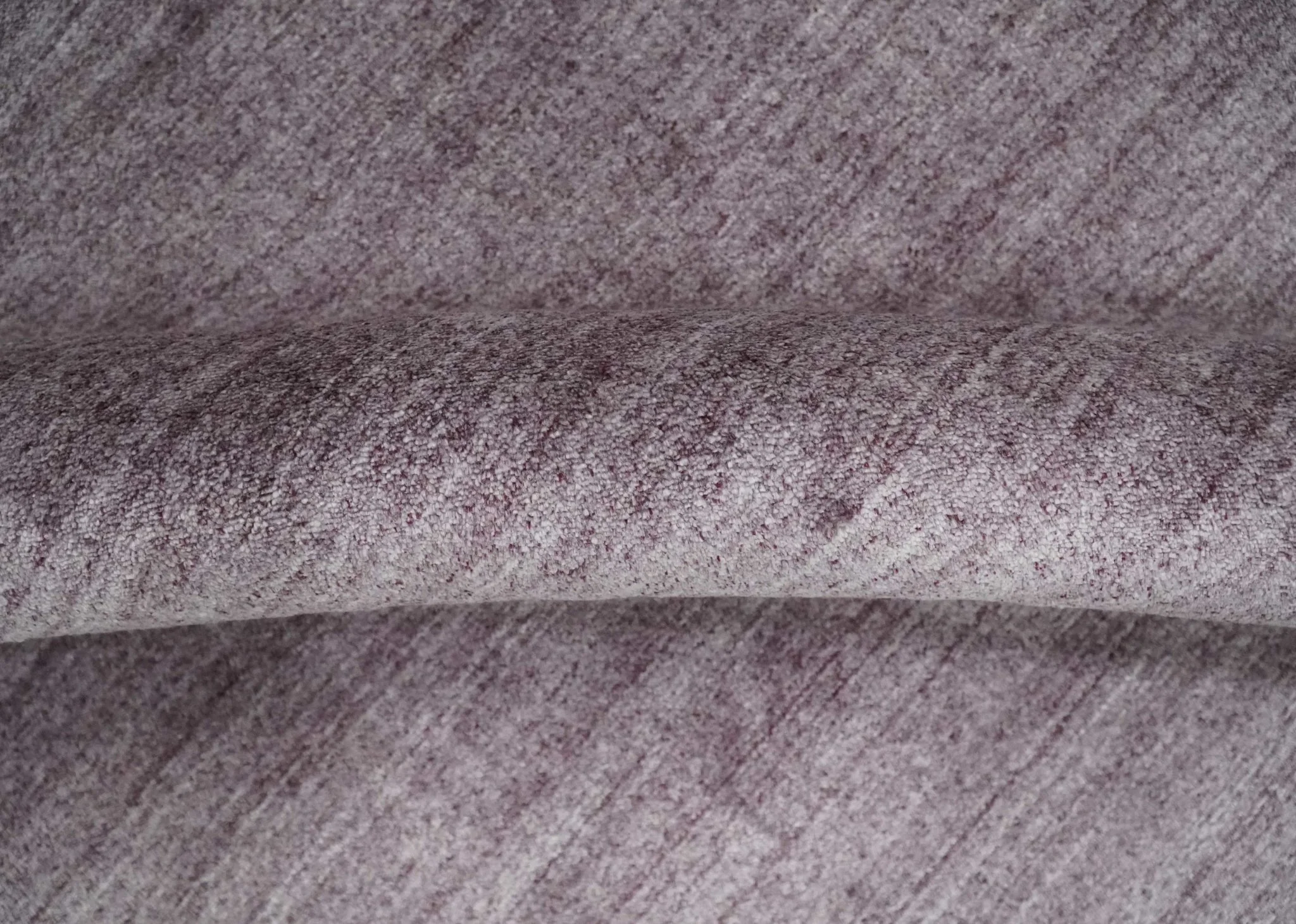 Solid Lavender Purple Scandinavian 5x7 Blended Wool Flatwoven Area Rug | HL12 - Image 5