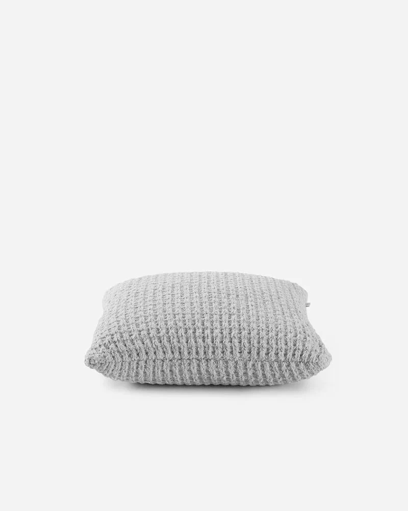 Solid Multi Color Crocheted Snug Waffle Throw Pillow - Image 10