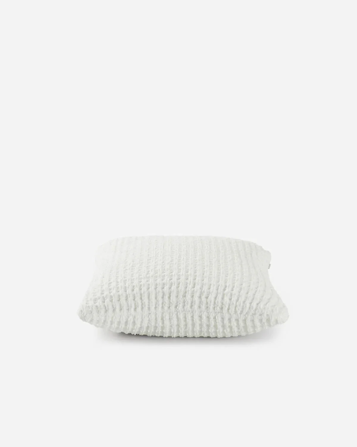 Solid Multi Color Crocheted Snug Waffle Throw Pillow - Image 3
