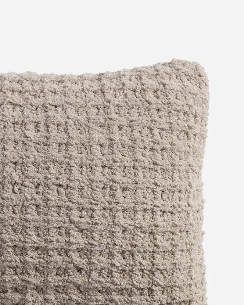 Solid Multi Color Crocheted Snug Waffle Throw Pillow - Image 38